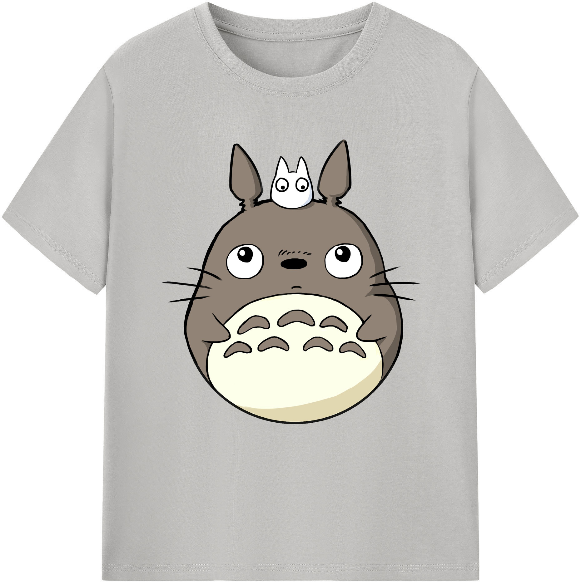 （画像用） となりのトトロ 草壁メイ 草壁サツキ My Neighbor Totoro Satsuki Kusakabe Mei Kusakabe 綿100％半袖Tシャツ（フロントプリント）
