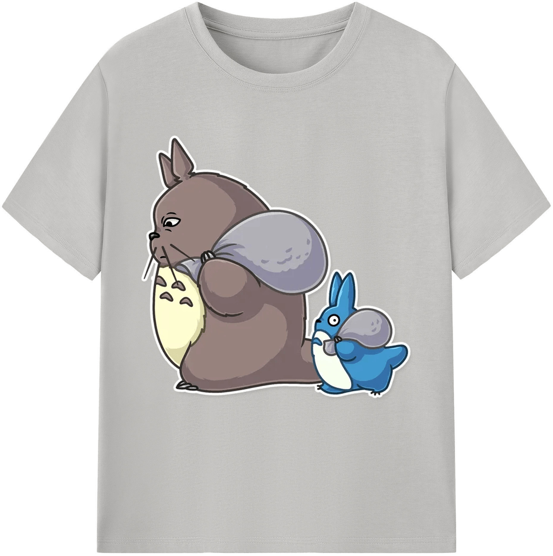 （画像用） となりのトトロ 草壁メイ 草壁サツキ My Neighbor Totoro Satsuki Kusakabe Mei Kusakabe 綿100％半袖Tシャツ（フロントプリント）