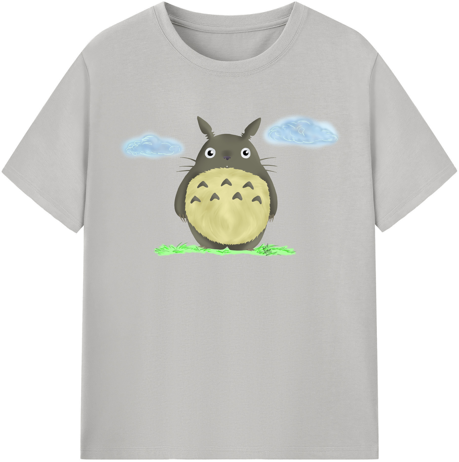 （画像用） となりのトトロ 草壁メイ 草壁サツキ My Neighbor Totoro Satsuki Kusakabe Mei Kusakabe 綿100％半袖Tシャツ（フロントプリント）