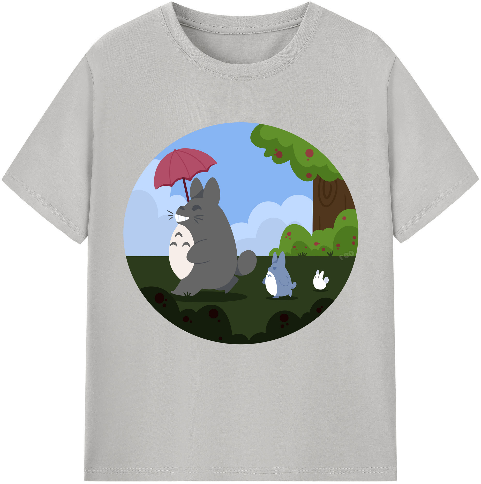 （画像用） となりのトトロ 草壁メイ 草壁サツキ My Neighbor Totoro Satsuki Kusakabe Mei Kusakabe 綿100％半袖Tシャツ（フロントプリント）