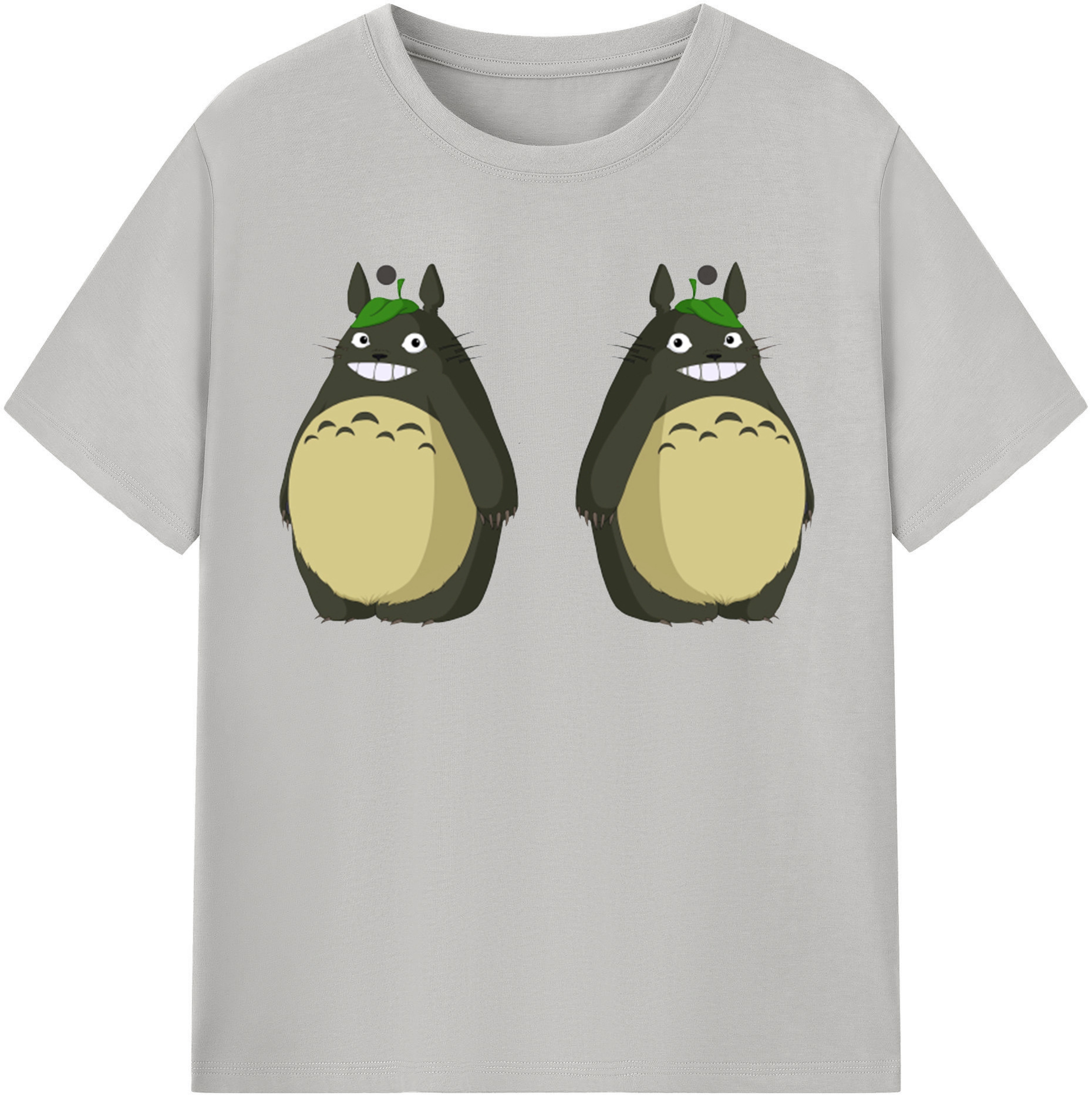 （画像用） となりのトトロ 草壁メイ 草壁サツキ My Neighbor Totoro Satsuki Kusakabe Mei Kusakabe 綿100％半袖Tシャツ（フロントプリント）