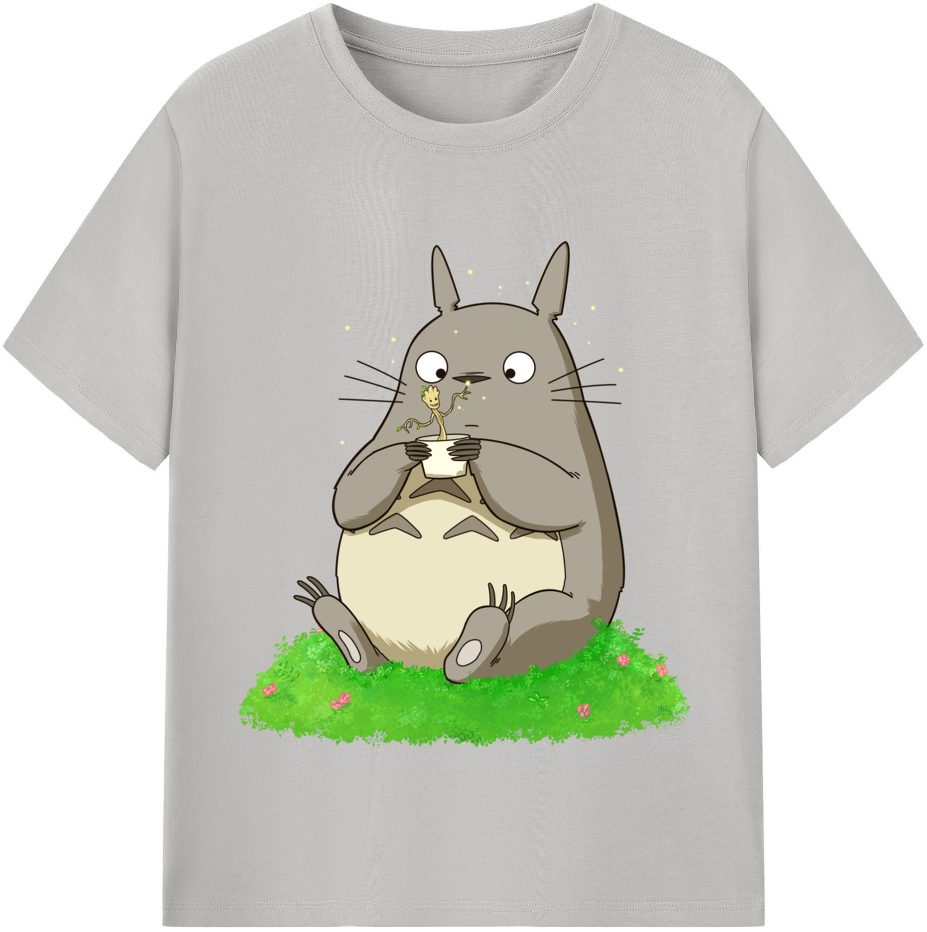 （画像用） となりのトトロ 草壁メイ 草壁サツキ My Neighbor Totoro Satsuki Kusakabe Mei Kusakabe 綿100％半袖Tシャツ（フロントプリント）