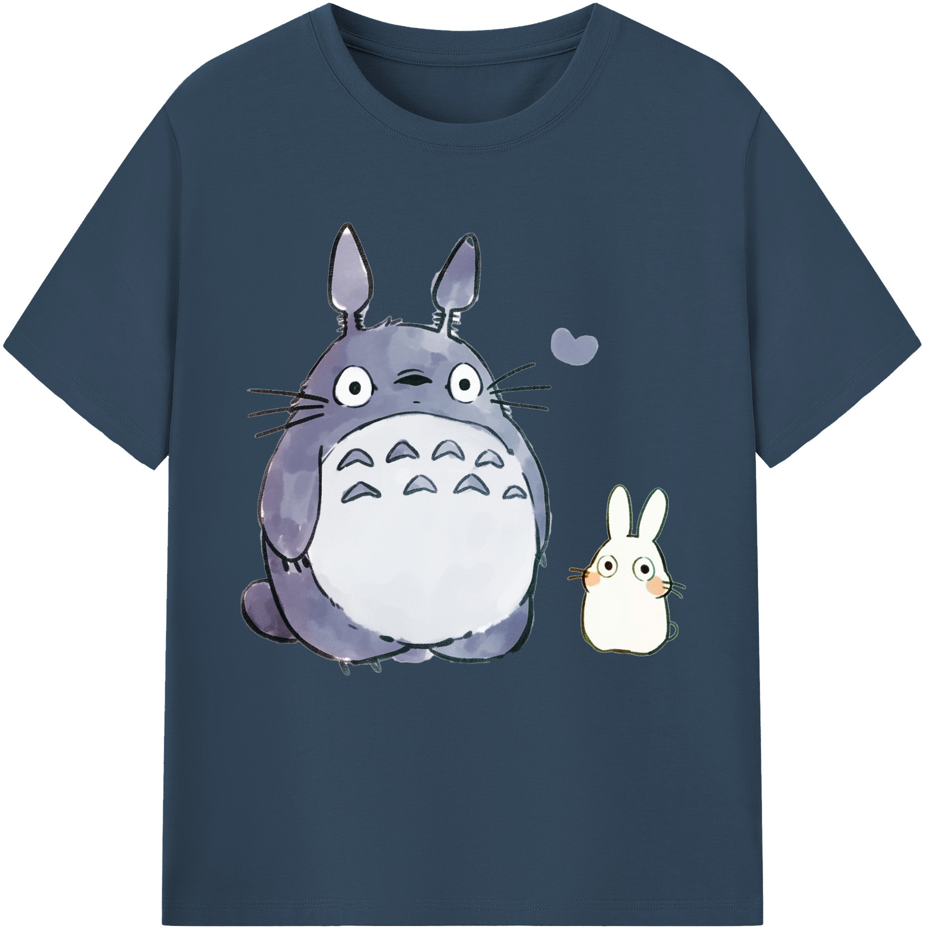 （画像用） となりのトトロ 草壁メイ 草壁サツキ My Neighbor Totoro Satsuki Kusakabe Mei Kusakabe 綿100％半袖Tシャツ（フロントプリント）