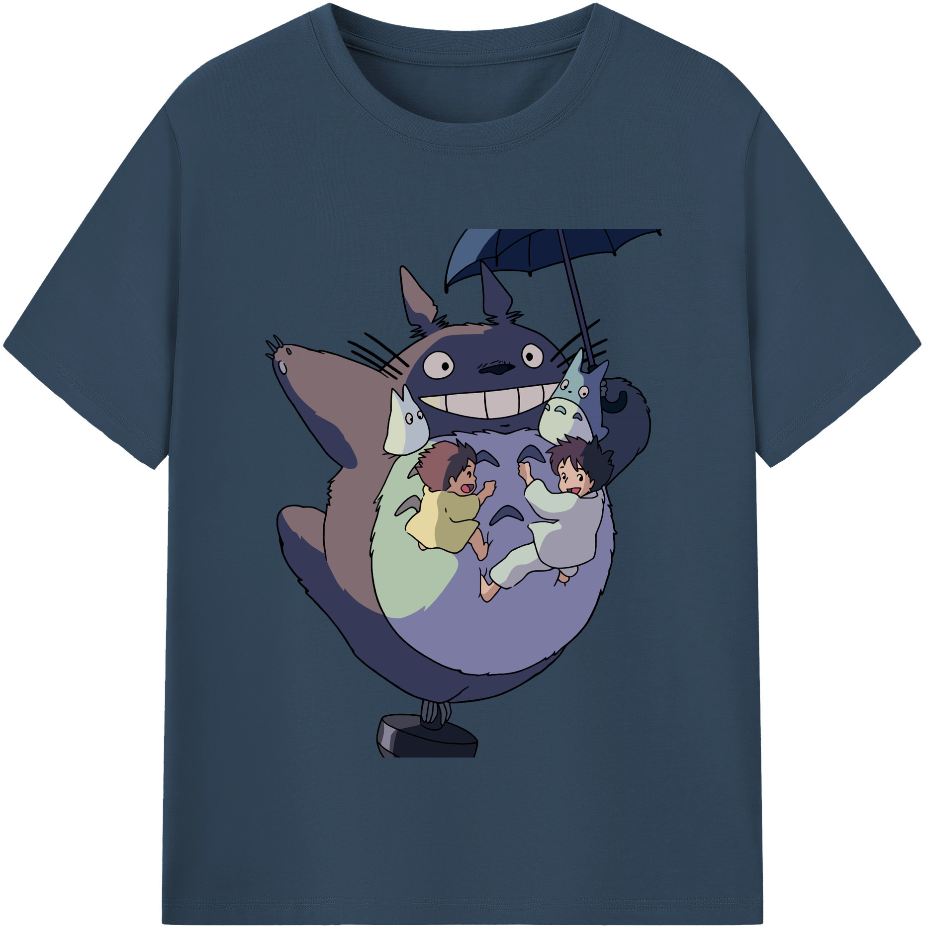 （画像用） となりのトトロ 草壁メイ 草壁サツキ My Neighbor Totoro Satsuki Kusakabe Mei Kusakabe 綿100％半袖Tシャツ（フロントプリント）