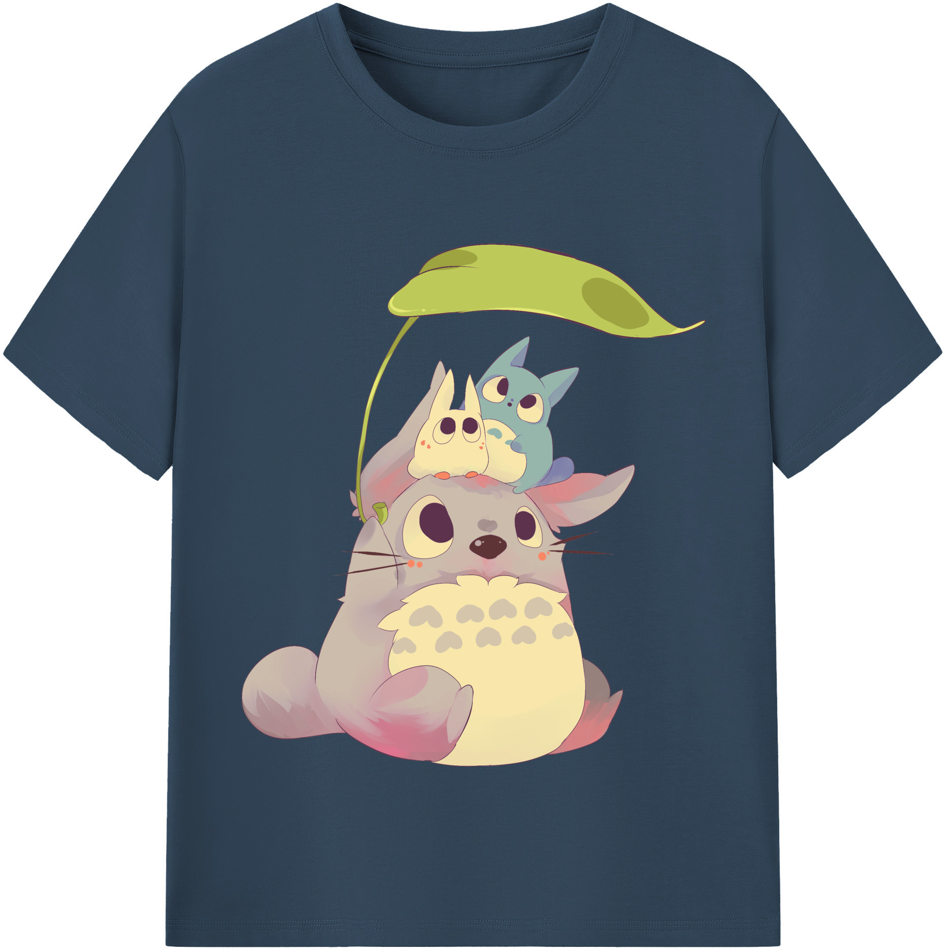 （画像用） となりのトトロ 草壁メイ 草壁サツキ My Neighbor Totoro Satsuki Kusakabe Mei Kusakabe 綿100％半袖Tシャツ（フロントプリント）