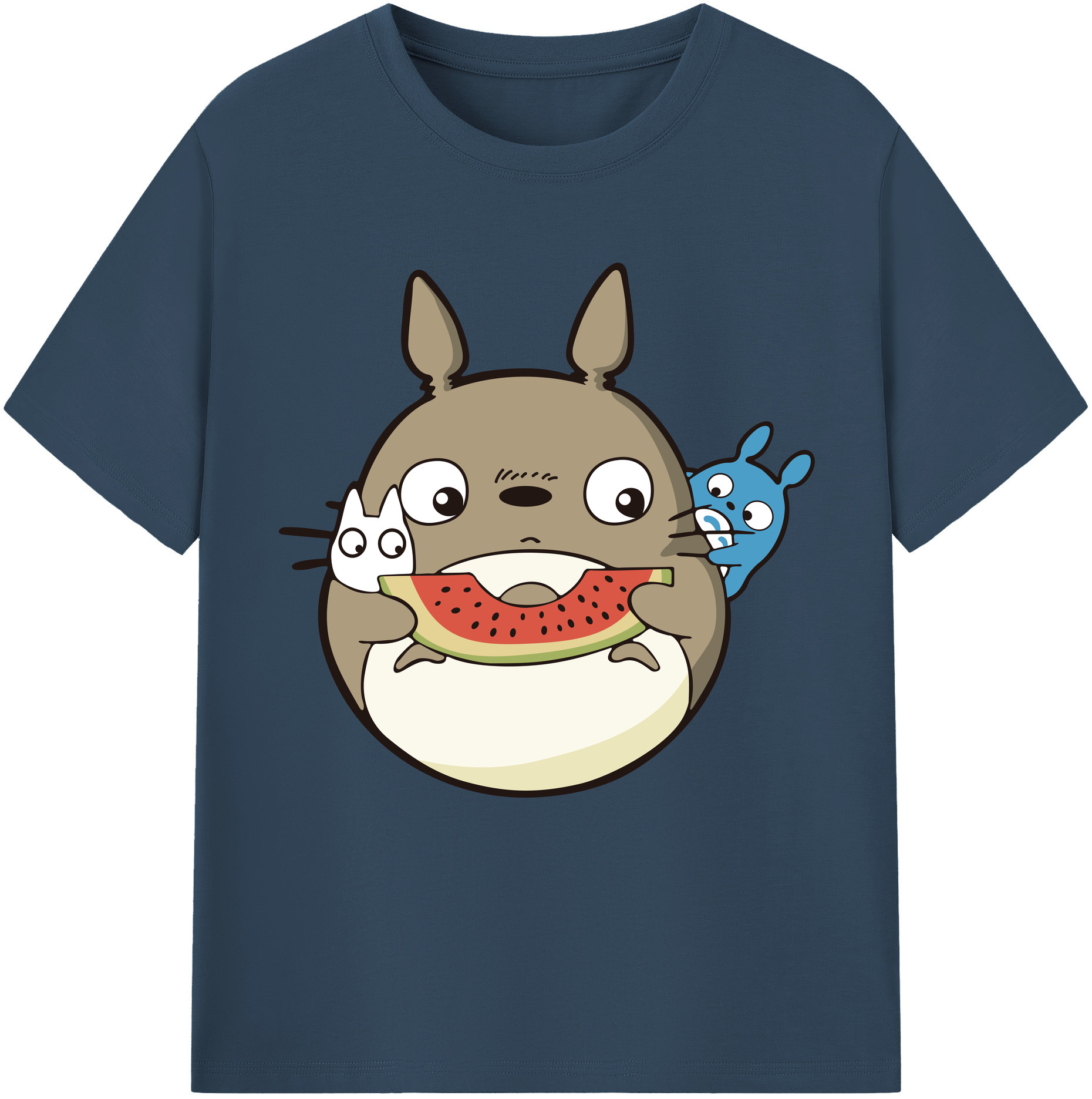 （画像用） となりのトトロ 草壁メイ 草壁サツキ My Neighbor Totoro Satsuki Kusakabe Mei Kusakabe 綿100％半袖Tシャツ（フロントプリント）