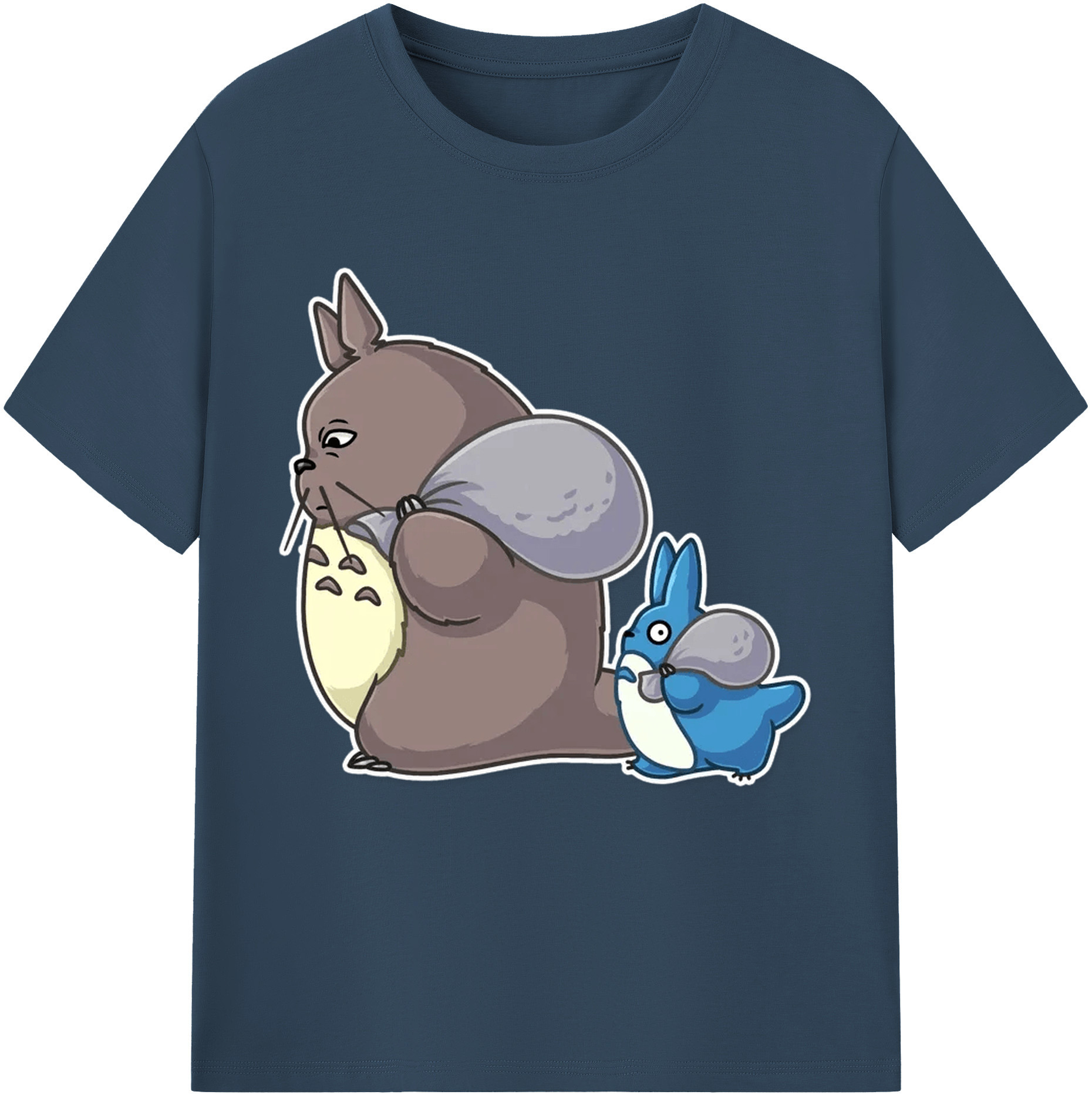 （画像用） となりのトトロ 草壁メイ 草壁サツキ My Neighbor Totoro Satsuki Kusakabe Mei Kusakabe 綿100％半袖Tシャツ（フロントプリント）