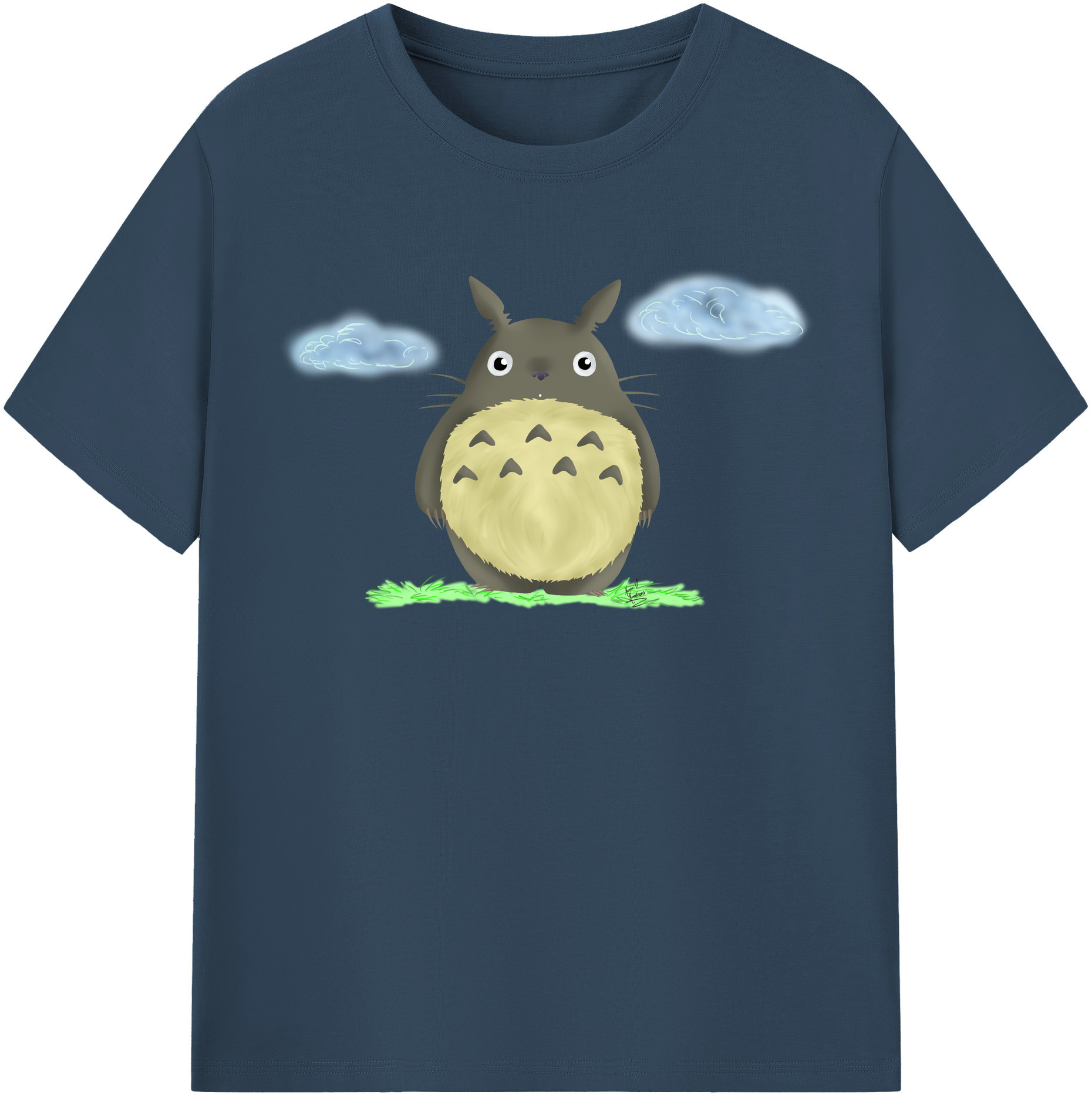 （画像用） となりのトトロ 草壁メイ 草壁サツキ My Neighbor Totoro Satsuki Kusakabe Mei Kusakabe 綿100％半袖Tシャツ（フロントプリント）