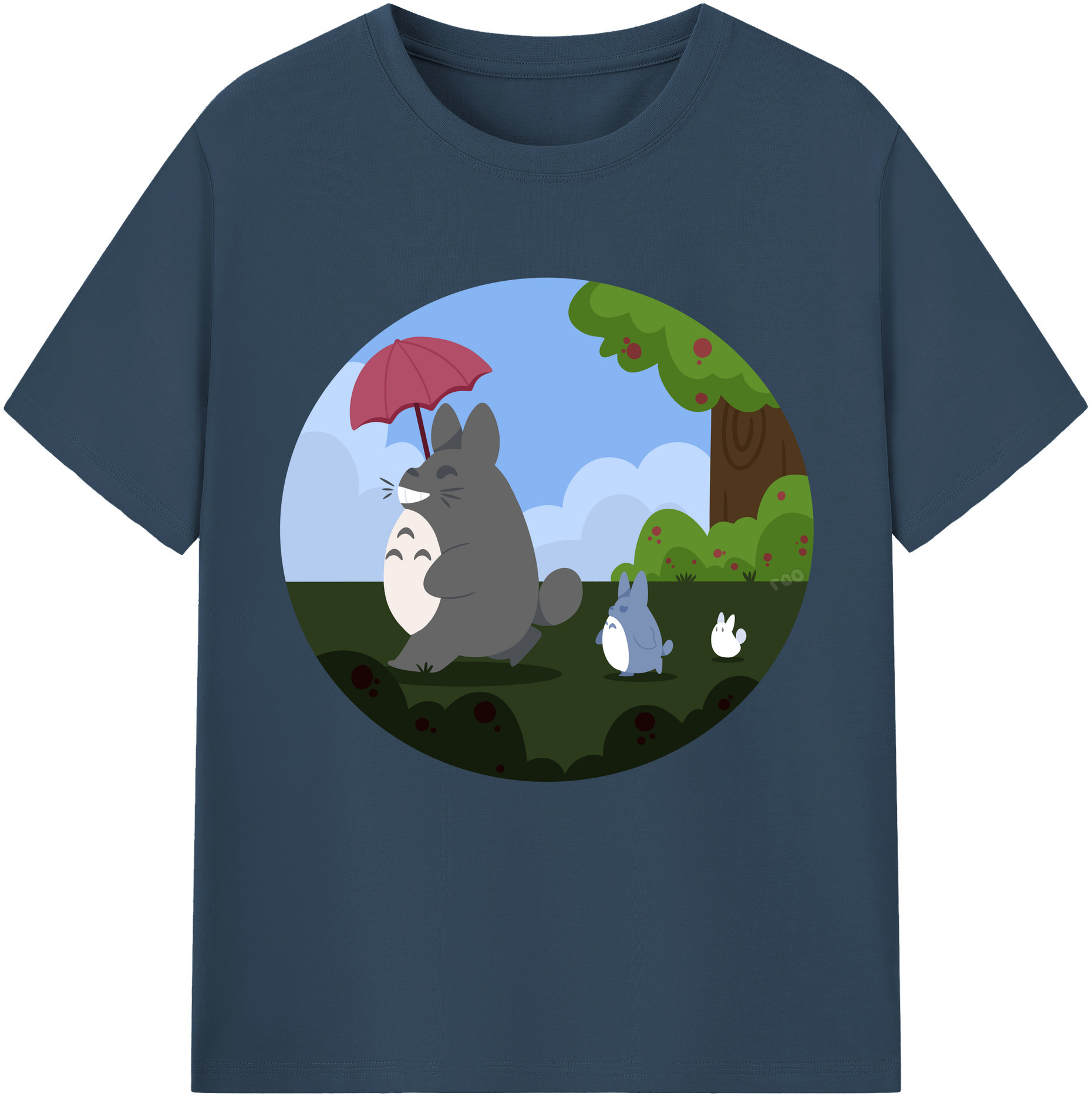 （画像用） となりのトトロ 草壁メイ 草壁サツキ My Neighbor Totoro Satsuki Kusakabe Mei Kusakabe 綿100％半袖Tシャツ（フロントプリント）