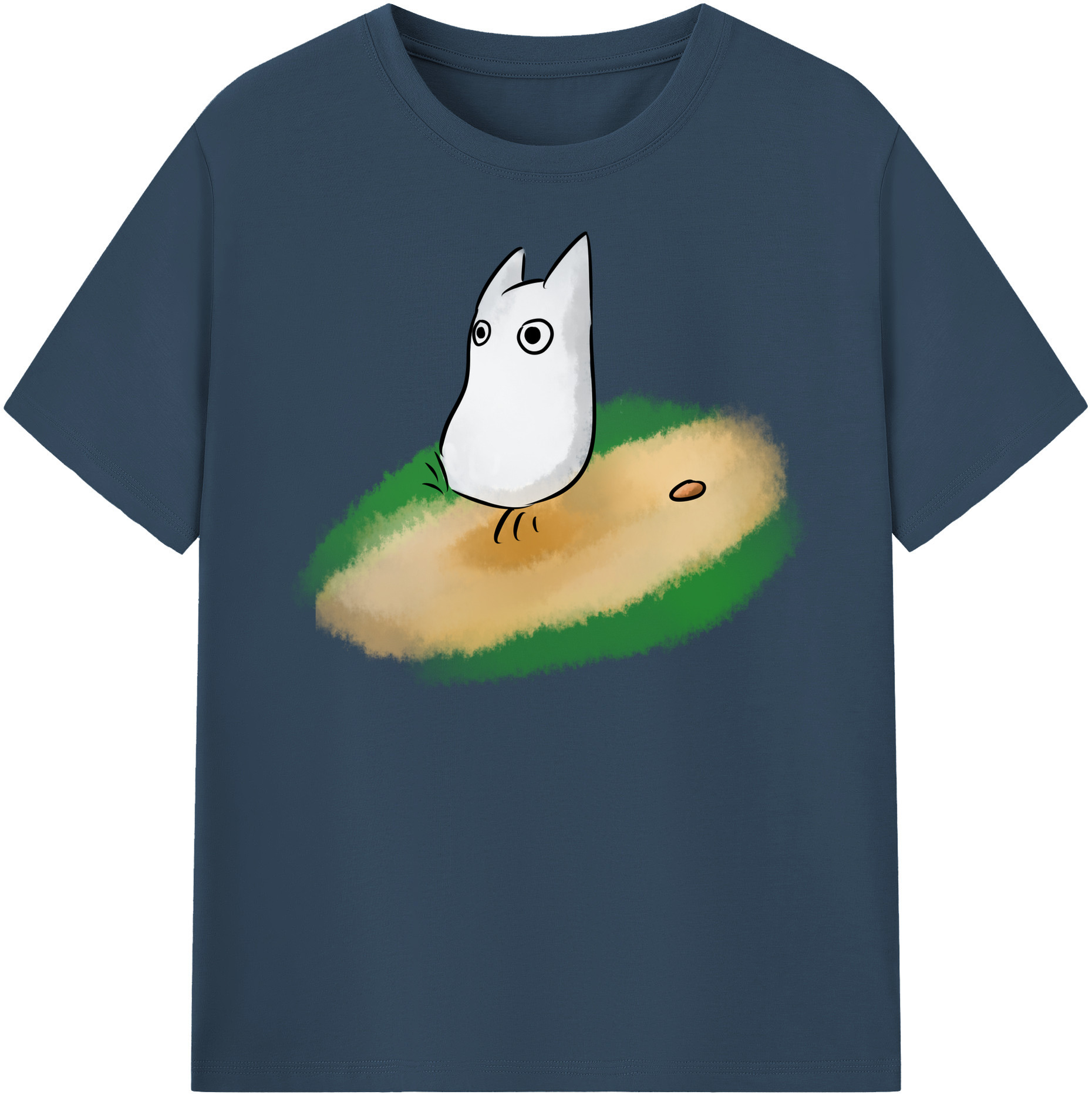 （画像用） となりのトトロ 草壁メイ 草壁サツキ My Neighbor Totoro Satsuki Kusakabe Mei Kusakabe 綿100％半袖Tシャツ（フロントプリント）