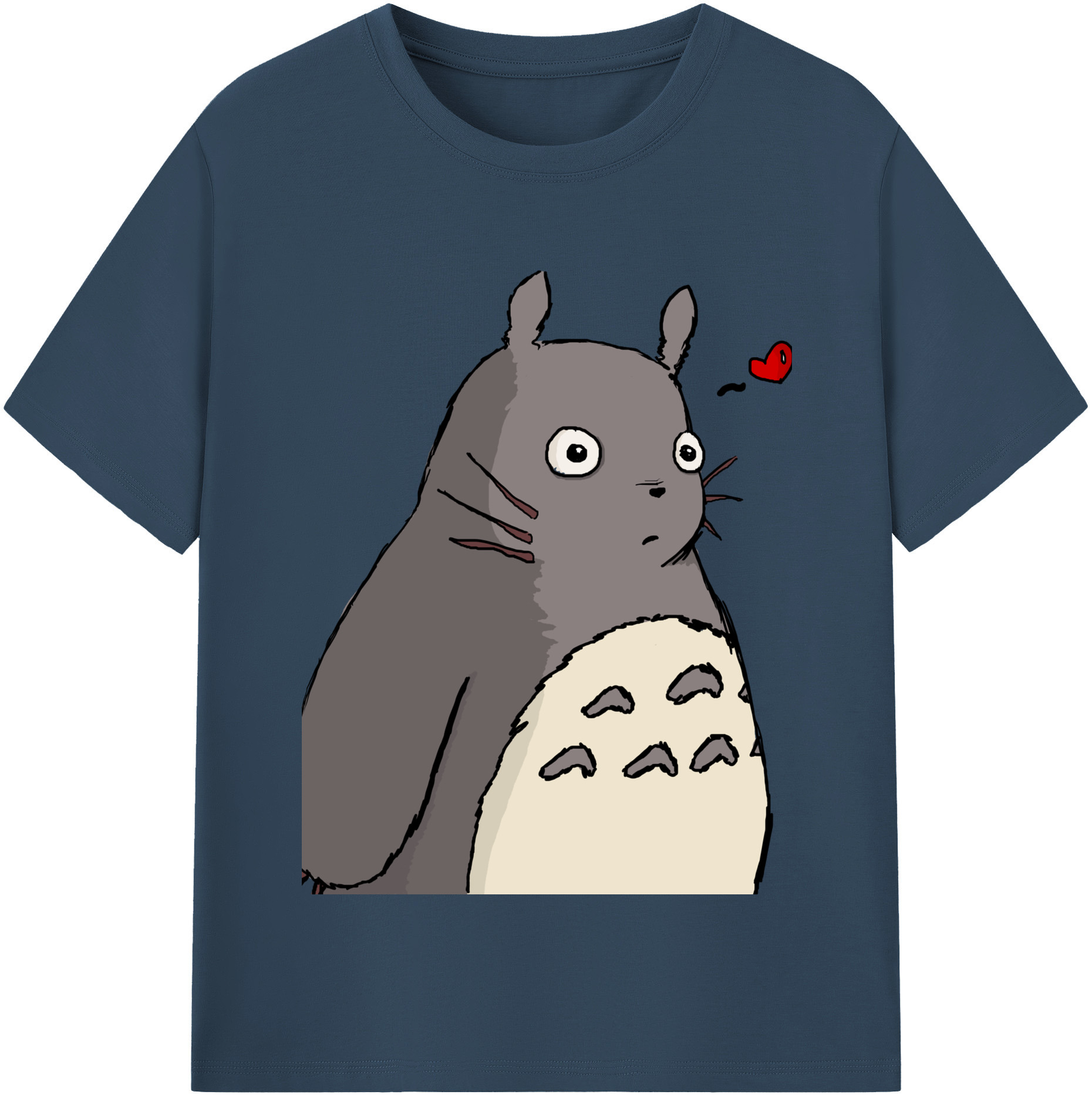 （画像用） となりのトトロ 草壁メイ 草壁サツキ My Neighbor Totoro Satsuki Kusakabe Mei Kusakabe 綿100％半袖Tシャツ（フロントプリント）