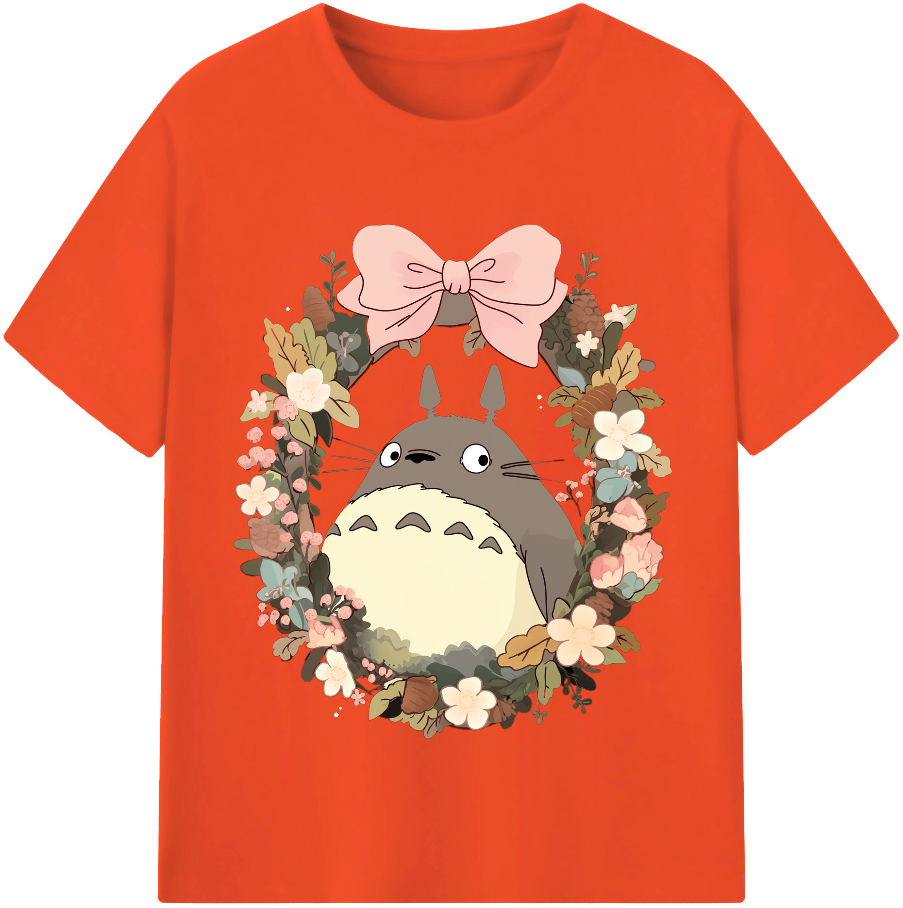 （画像用） となりのトトロ 草壁メイ 草壁サツキ My Neighbor Totoro Satsuki Kusakabe Mei Kusakabe 綿100％半袖Tシャツ（フロントプリント）