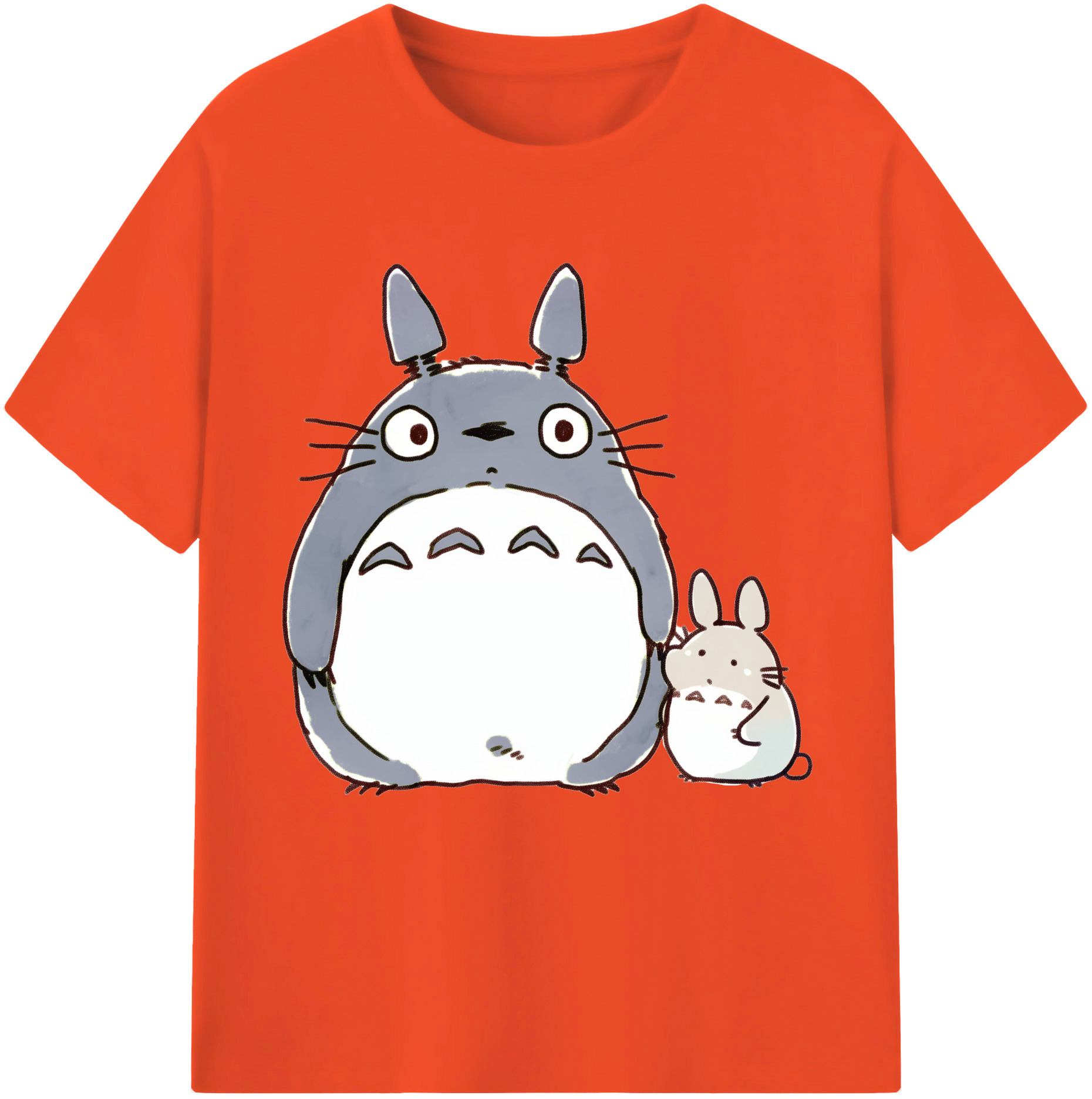 （画像用） となりのトトロ 草壁メイ 草壁サツキ My Neighbor Totoro Satsuki Kusakabe Mei Kusakabe 綿100％半袖Tシャツ（フロントプリント）