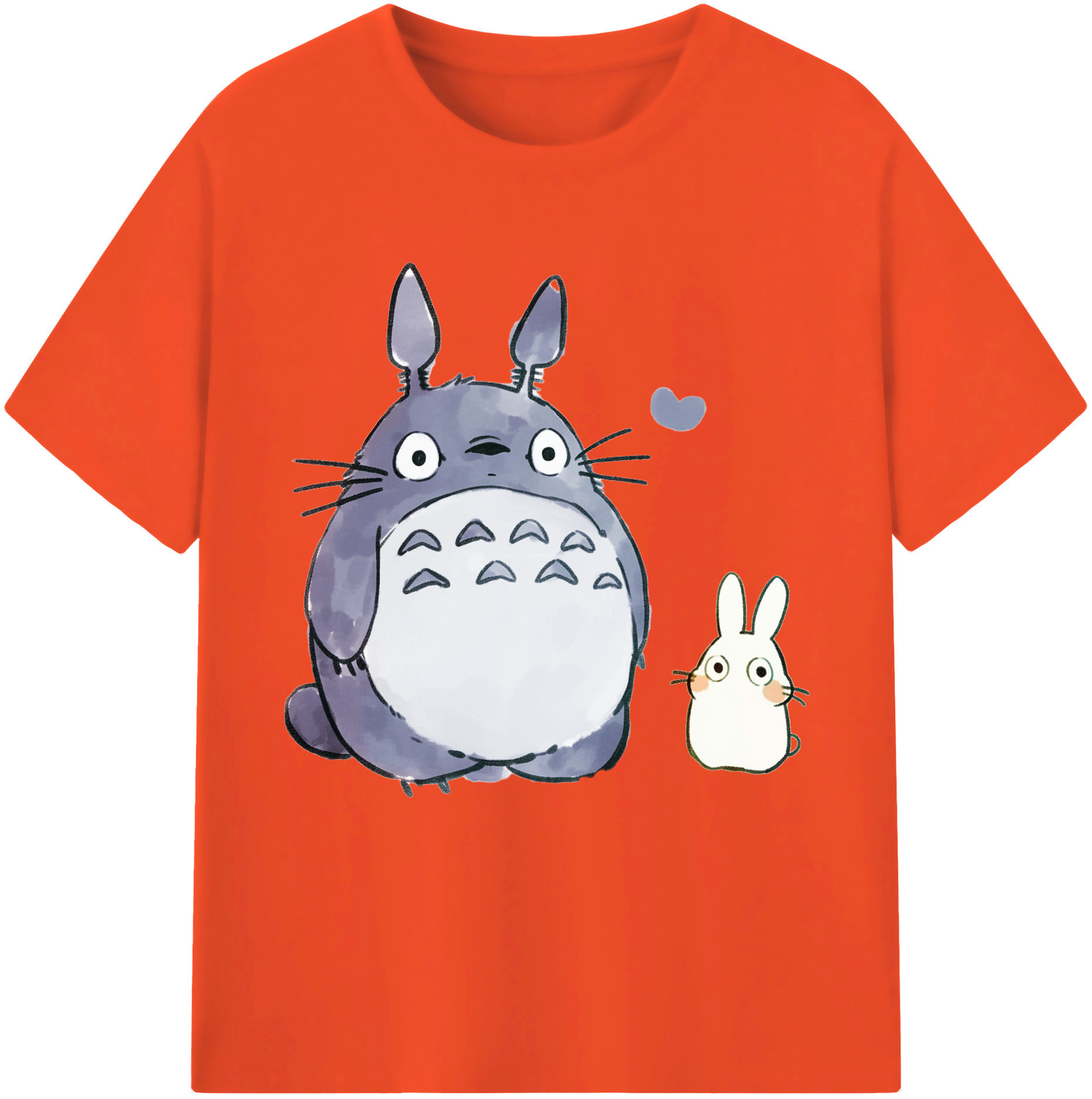（画像用） となりのトトロ 草壁メイ 草壁サツキ My Neighbor Totoro Satsuki Kusakabe Mei Kusakabe 綿100％半袖Tシャツ（フロントプリント）