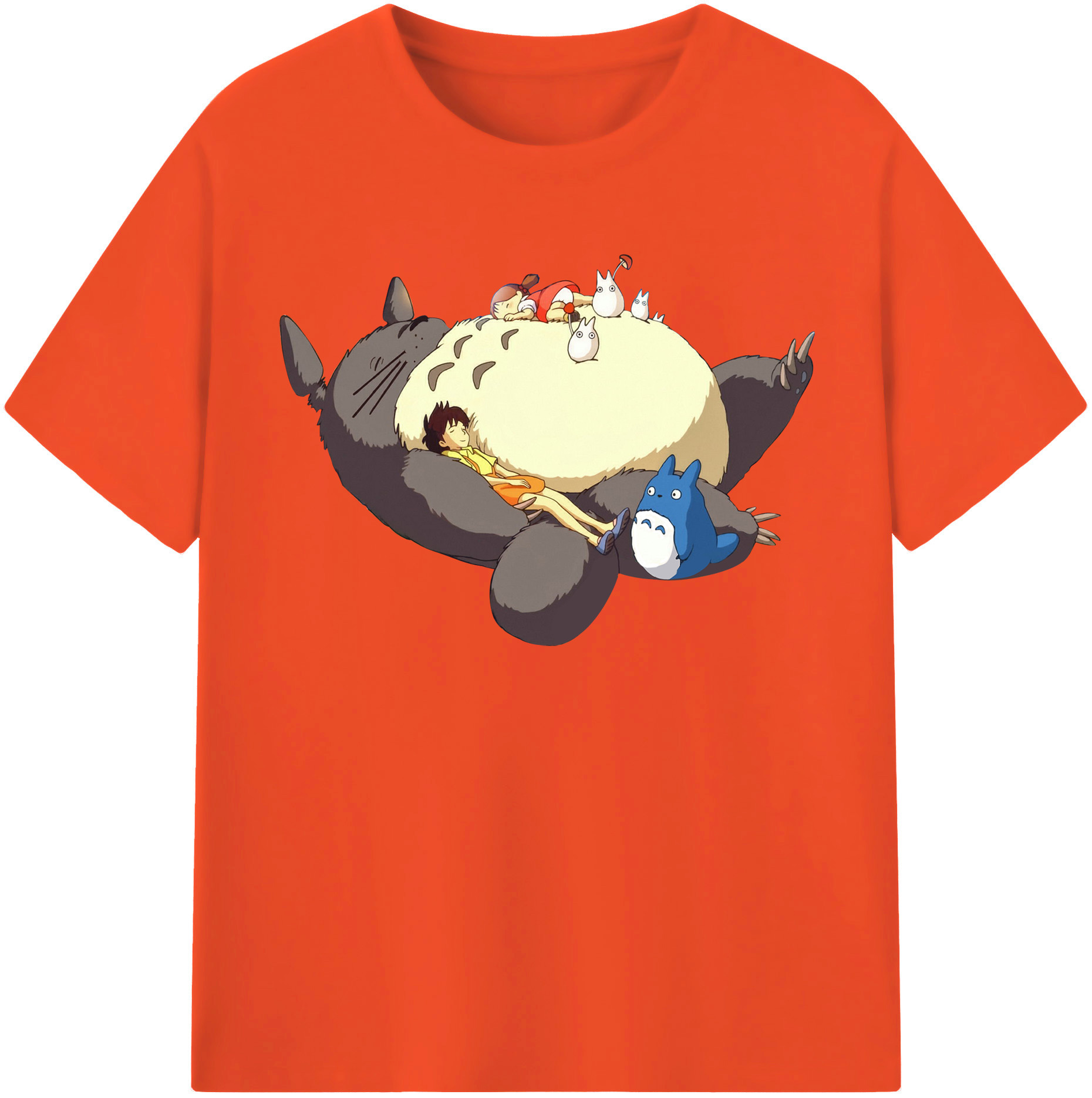 （画像用） となりのトトロ 草壁メイ 草壁サツキ My Neighbor Totoro Satsuki Kusakabe Mei Kusakabe 綿100％半袖Tシャツ（フロントプリント）
