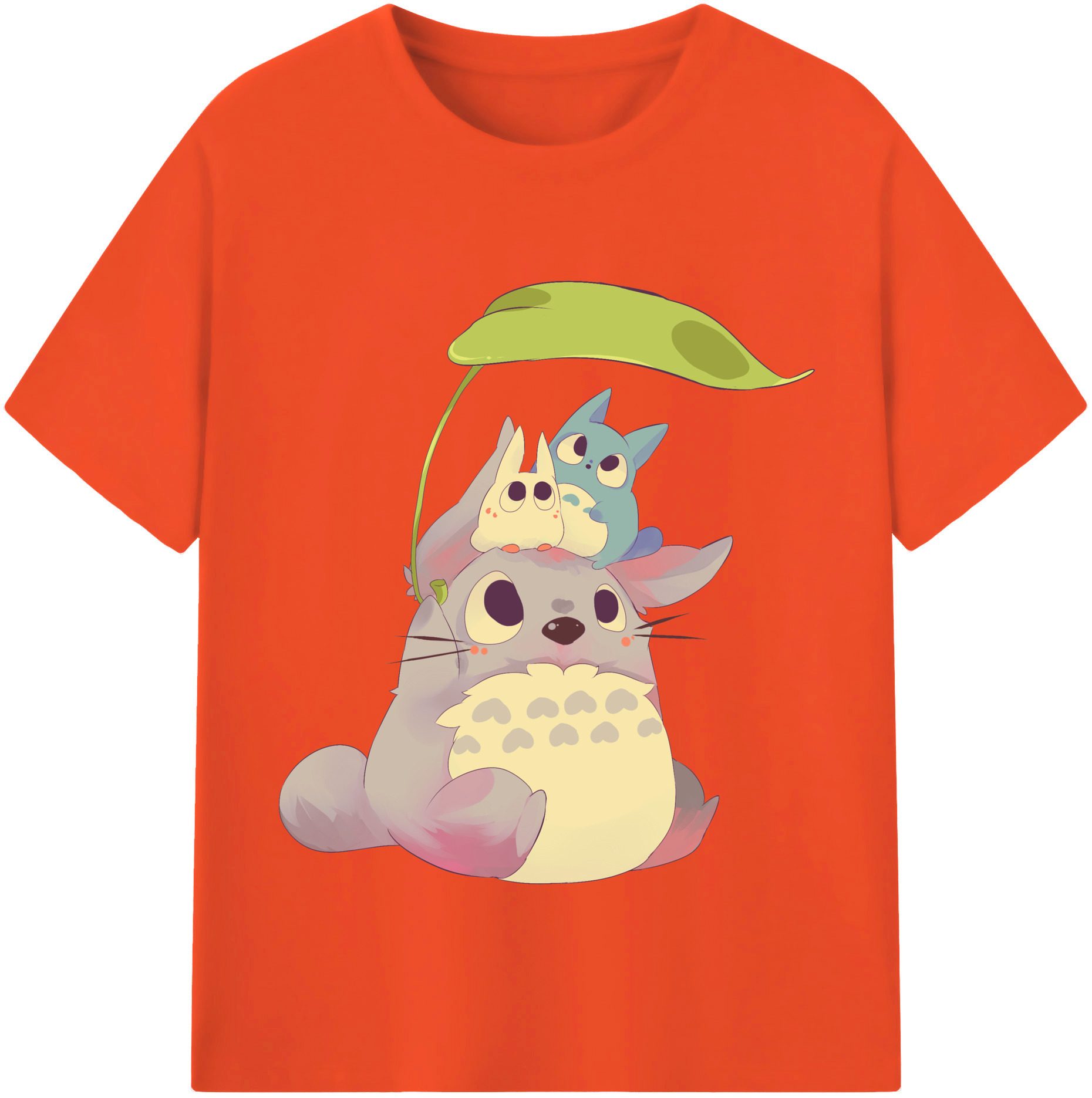 （画像用） となりのトトロ 草壁メイ 草壁サツキ My Neighbor Totoro Satsuki Kusakabe Mei Kusakabe 綿100％半袖Tシャツ（フロントプリント）
