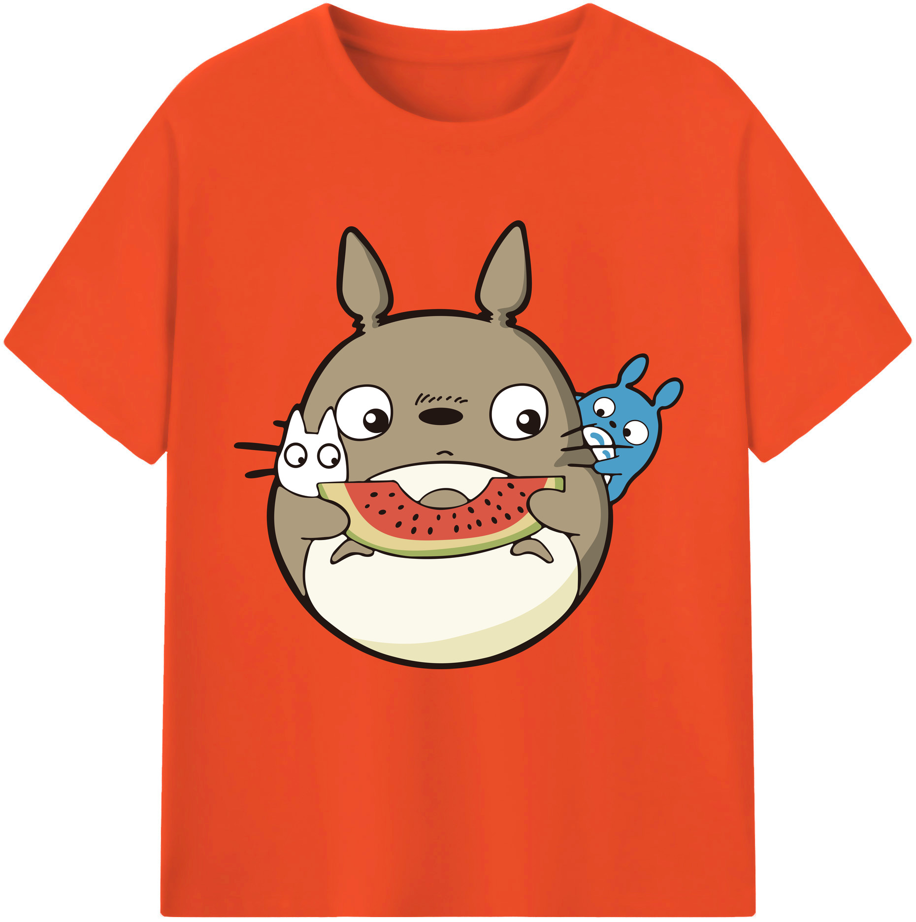 （画像用） となりのトトロ 草壁メイ 草壁サツキ My Neighbor Totoro Satsuki Kusakabe Mei Kusakabe 綿100％半袖Tシャツ（フロントプリント）