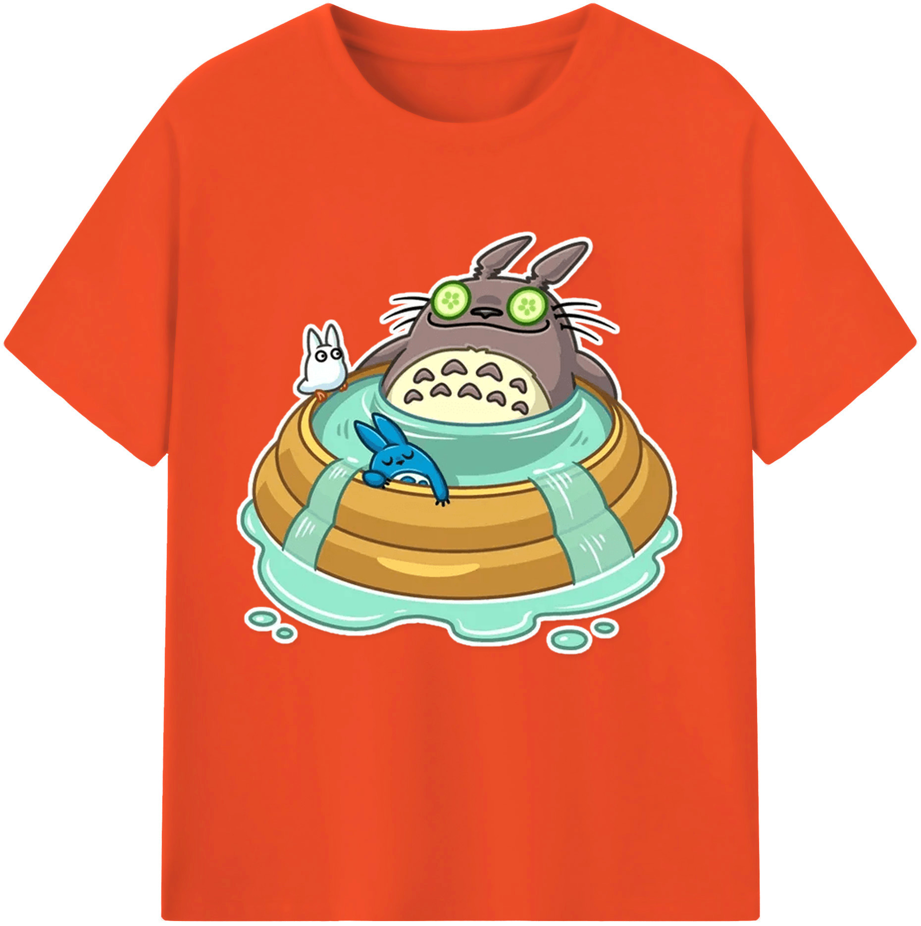 （画像用） となりのトトロ 草壁メイ 草壁サツキ My Neighbor Totoro Satsuki Kusakabe Mei Kusakabe 綿100％半袖Tシャツ（フロントプリント）
