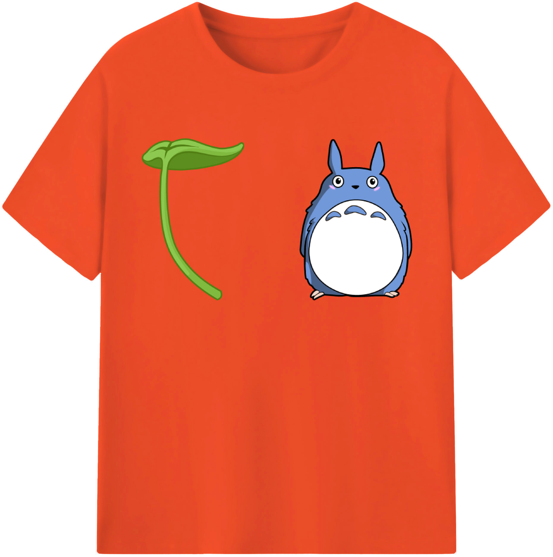（画像用） となりのトトロ 草壁メイ 草壁サツキ My Neighbor Totoro Satsuki Kusakabe Mei Kusakabe 綿100％半袖Tシャツ（フロントプリント）