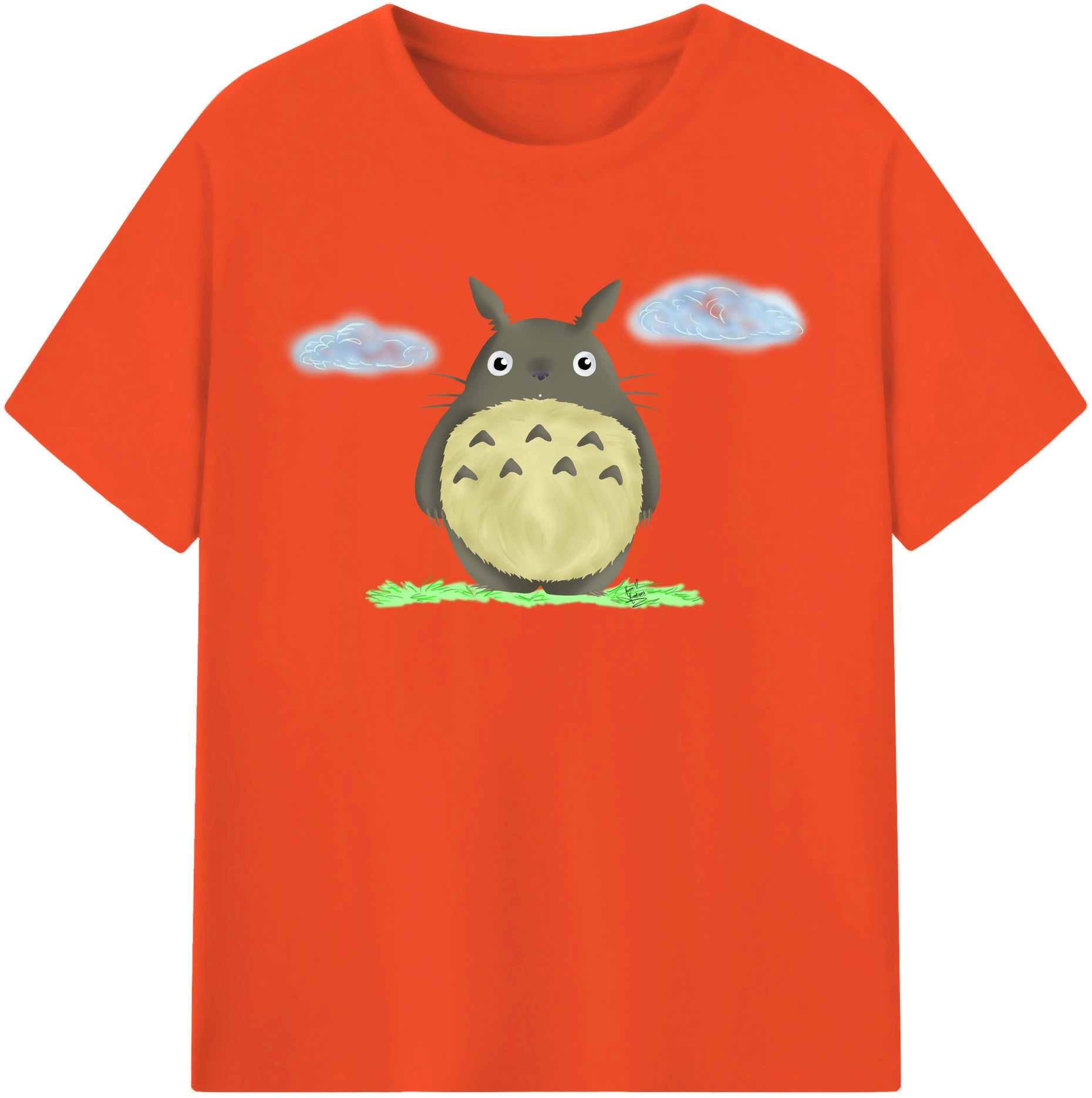 （画像用） となりのトトロ 草壁メイ 草壁サツキ My Neighbor Totoro Satsuki Kusakabe Mei Kusakabe 綿100％半袖Tシャツ（フロントプリント）