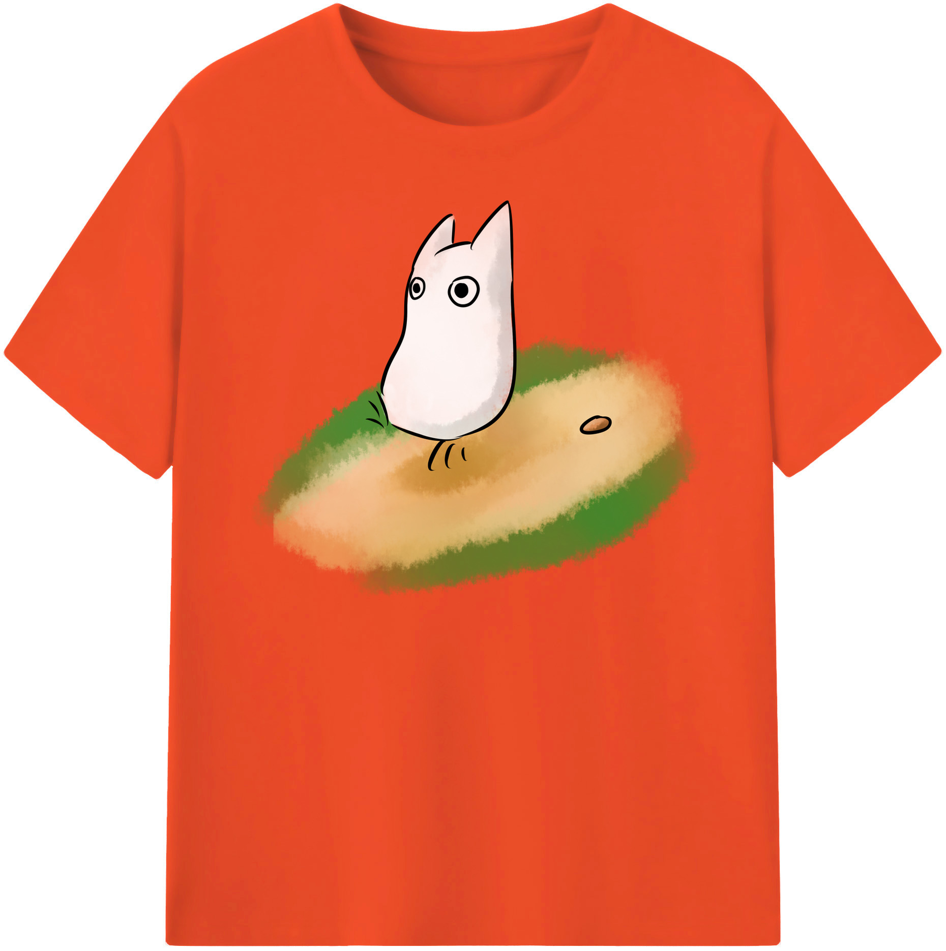 （画像用） となりのトトロ 草壁メイ 草壁サツキ My Neighbor Totoro Satsuki Kusakabe Mei Kusakabe 綿100％半袖Tシャツ（フロントプリント）