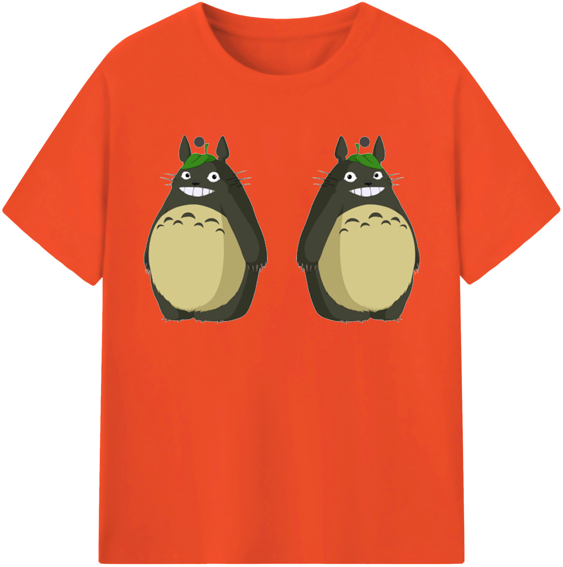 （画像用） となりのトトロ 草壁メイ 草壁サツキ My Neighbor Totoro Satsuki Kusakabe Mei Kusakabe 綿100％半袖Tシャツ（フロントプリント）