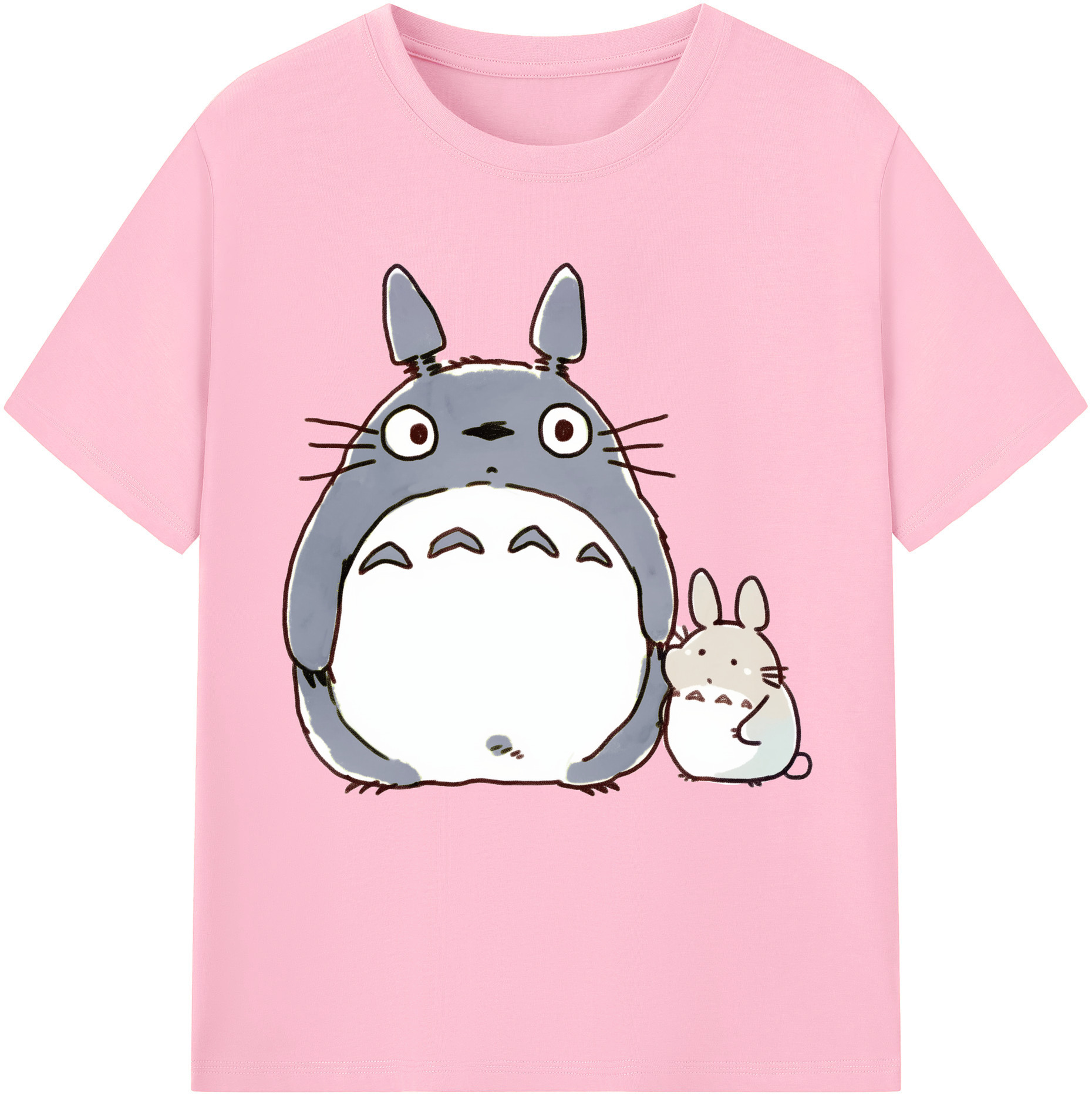 （画像用） となりのトトロ 草壁メイ 草壁サツキ My Neighbor Totoro Satsuki Kusakabe Mei Kusakabe 綿100％半袖Tシャツ（フロントプリント）
