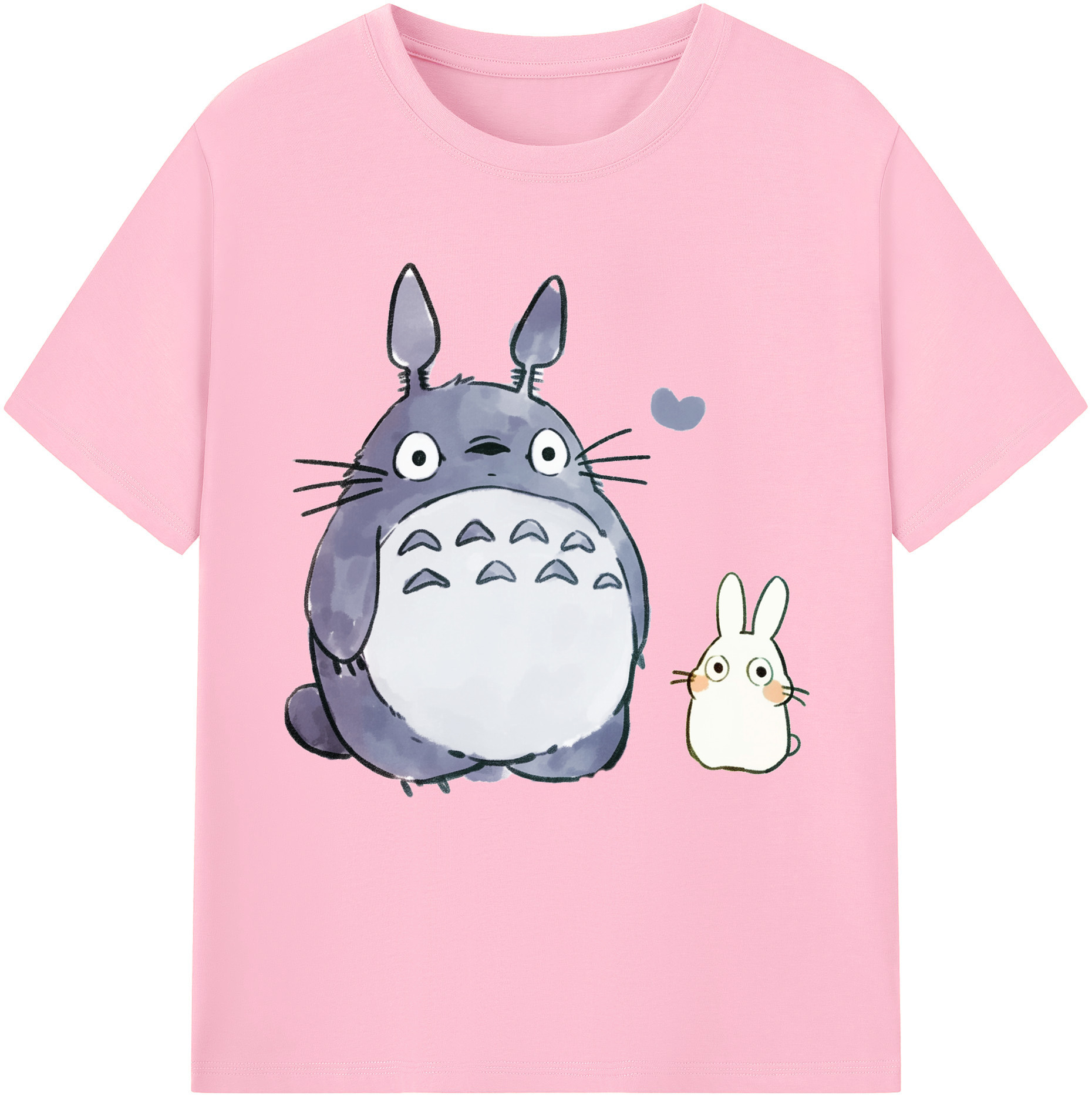 （画像用） となりのトトロ 草壁メイ 草壁サツキ My Neighbor Totoro Satsuki Kusakabe Mei Kusakabe 綿100％半袖Tシャツ（フロントプリント）