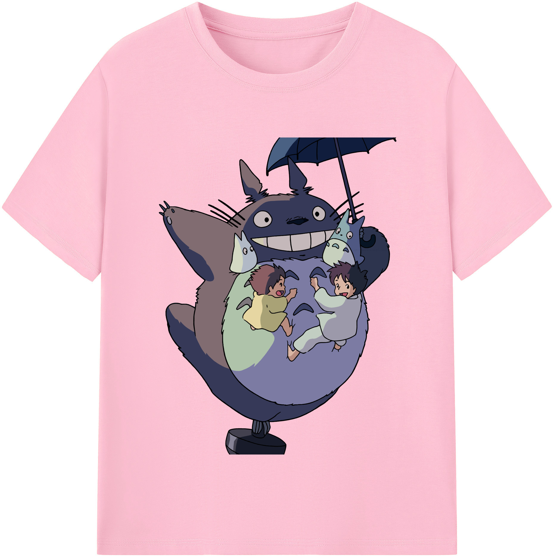 （画像用） となりのトトロ 草壁メイ 草壁サツキ My Neighbor Totoro Satsuki Kusakabe Mei Kusakabe 綿100％半袖Tシャツ（フロントプリント）