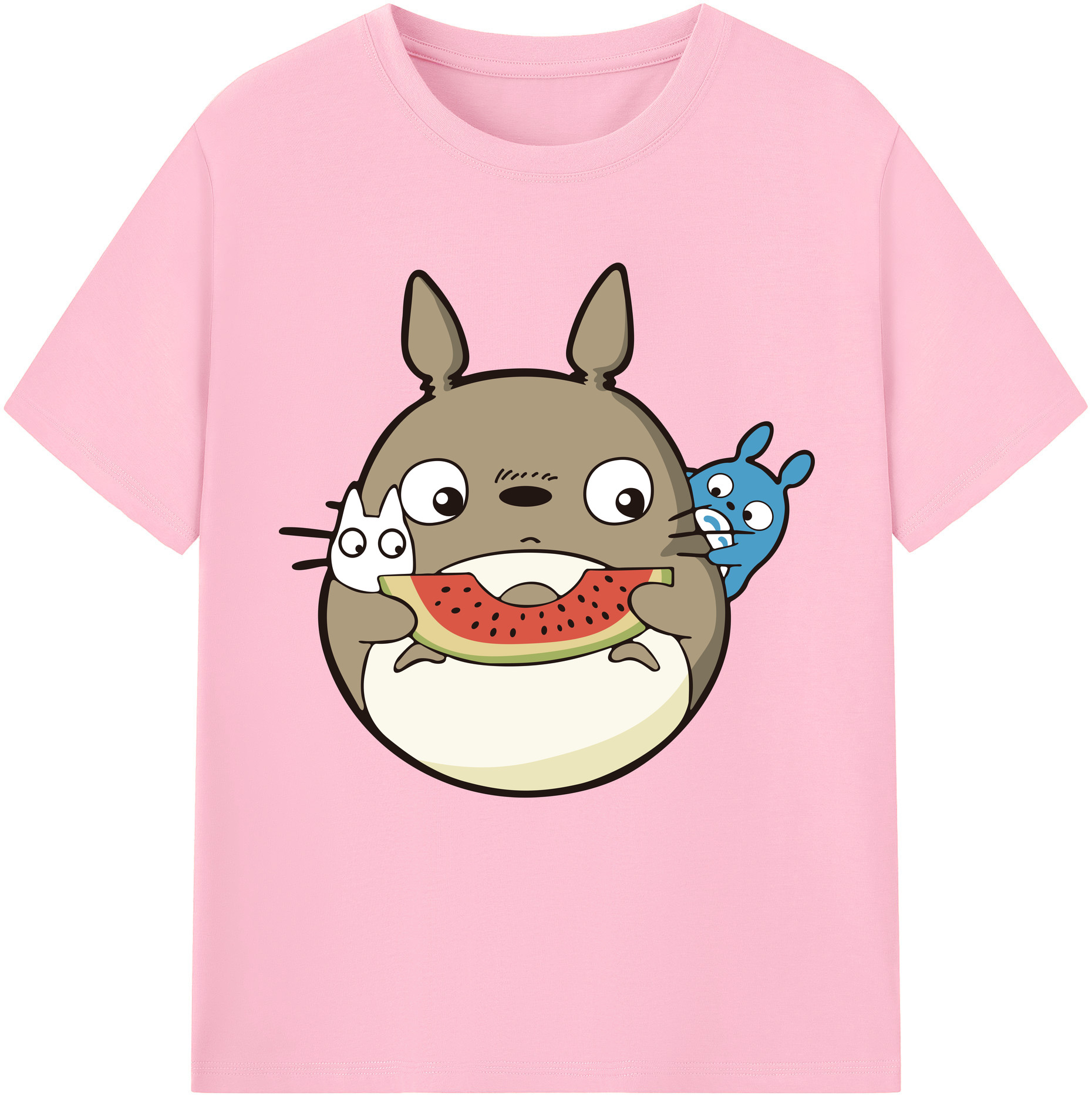 （画像用） となりのトトロ 草壁メイ 草壁サツキ My Neighbor Totoro Satsuki Kusakabe Mei Kusakabe 綿100％半袖Tシャツ（フロントプリント）