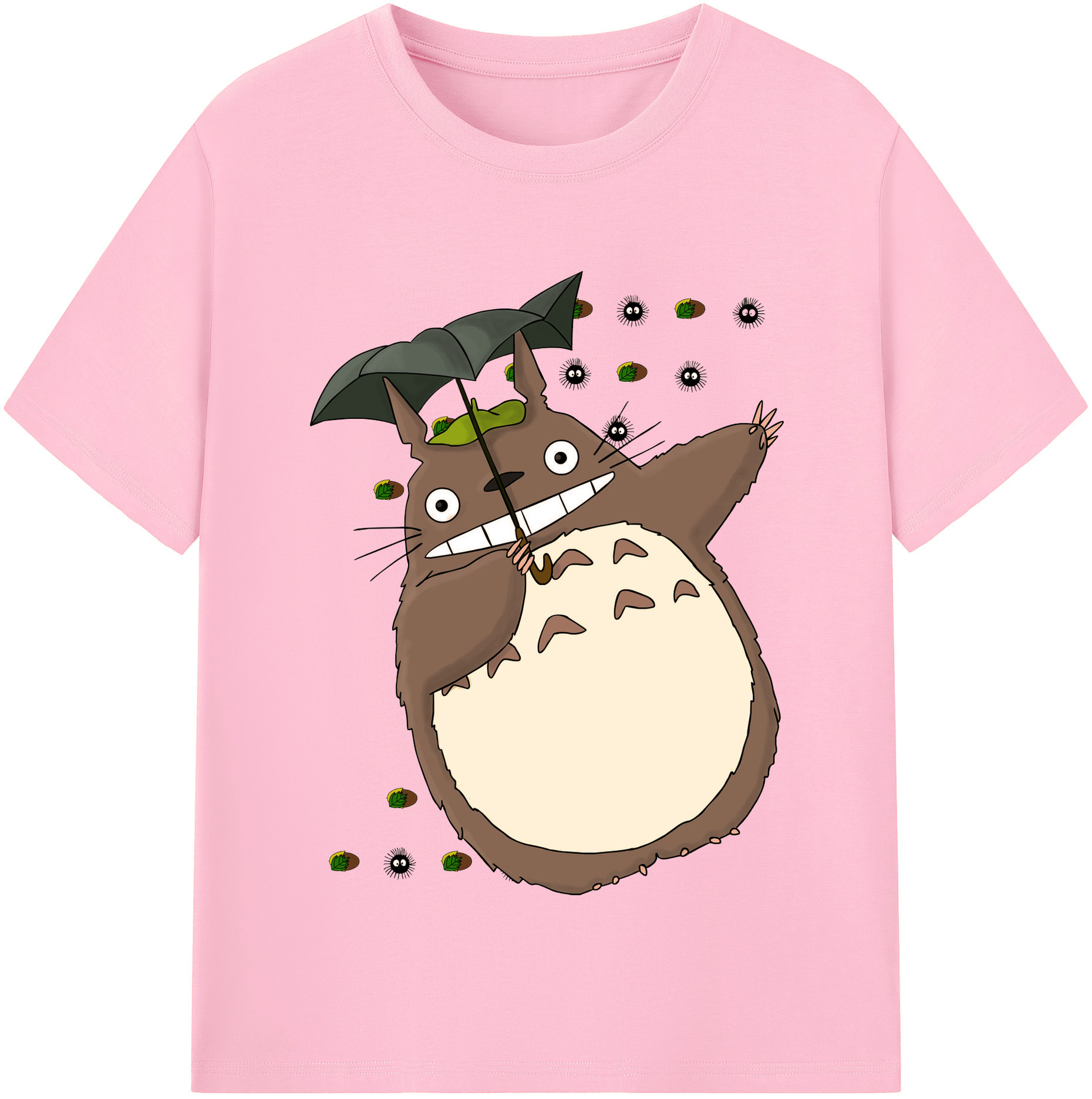 （画像用） となりのトトロ 草壁メイ 草壁サツキ My Neighbor Totoro Satsuki Kusakabe Mei Kusakabe 綿100％半袖Tシャツ（フロントプリント）