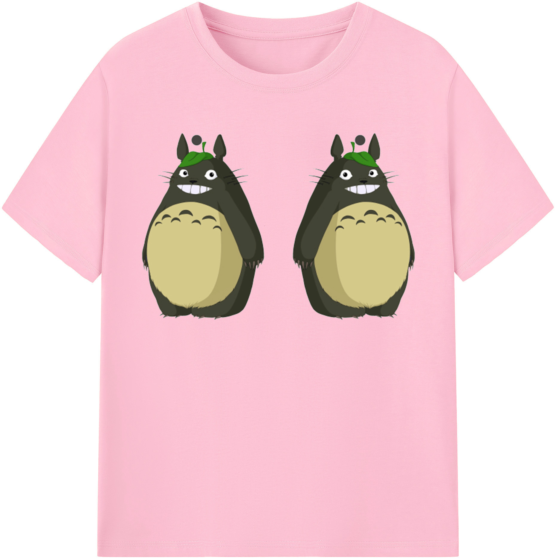 （画像用） となりのトトロ 草壁メイ 草壁サツキ My Neighbor Totoro Satsuki Kusakabe Mei Kusakabe 綿100％半袖Tシャツ（フロントプリント）