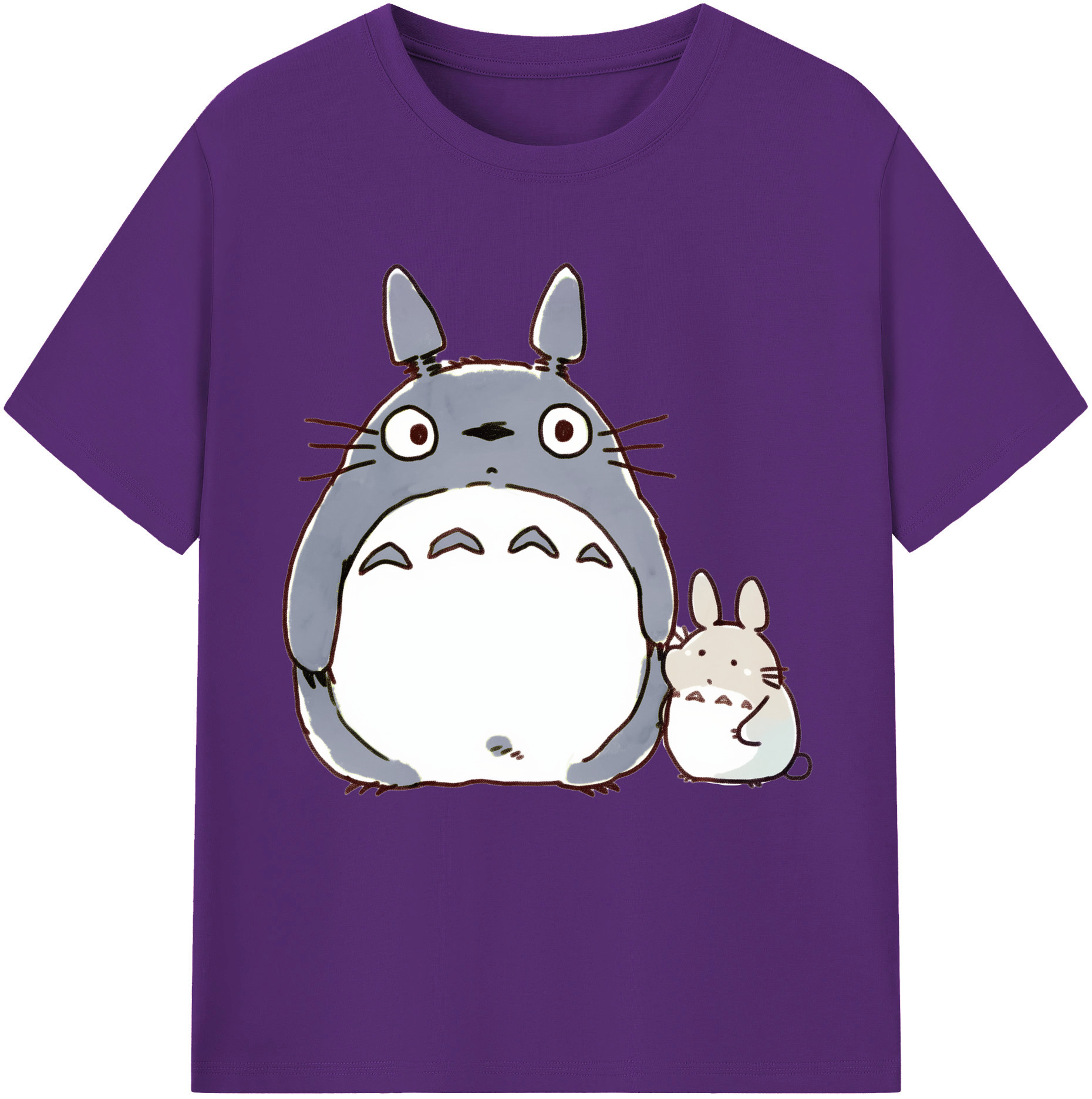 （画像用） となりのトトロ 草壁メイ 草壁サツキ My Neighbor Totoro Satsuki Kusakabe Mei Kusakabe 綿100％半袖Tシャツ（フロントプリント）