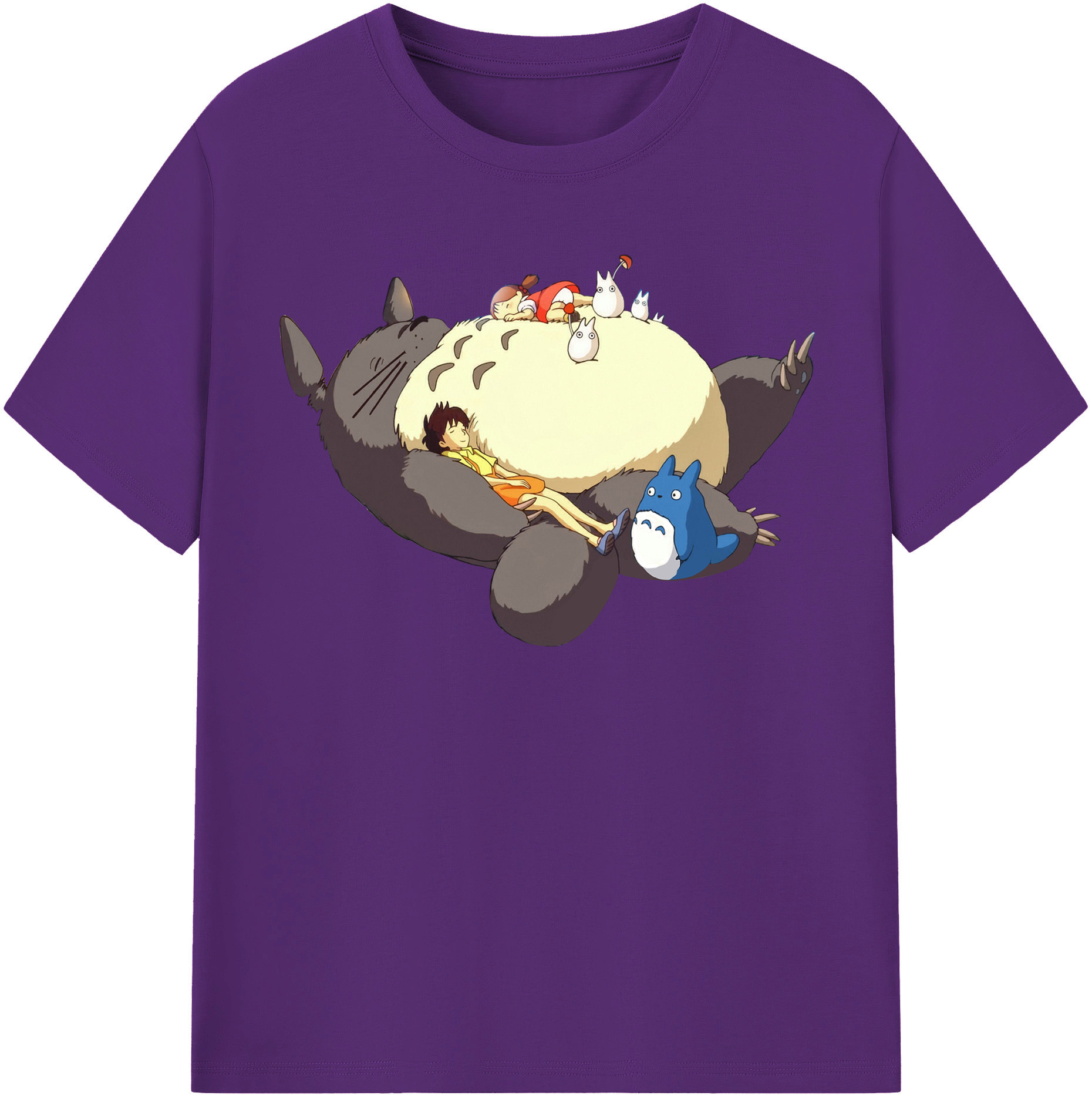 （画像用） となりのトトロ 草壁メイ 草壁サツキ My Neighbor Totoro Satsuki Kusakabe Mei Kusakabe 綿100％半袖Tシャツ（フロントプリント）