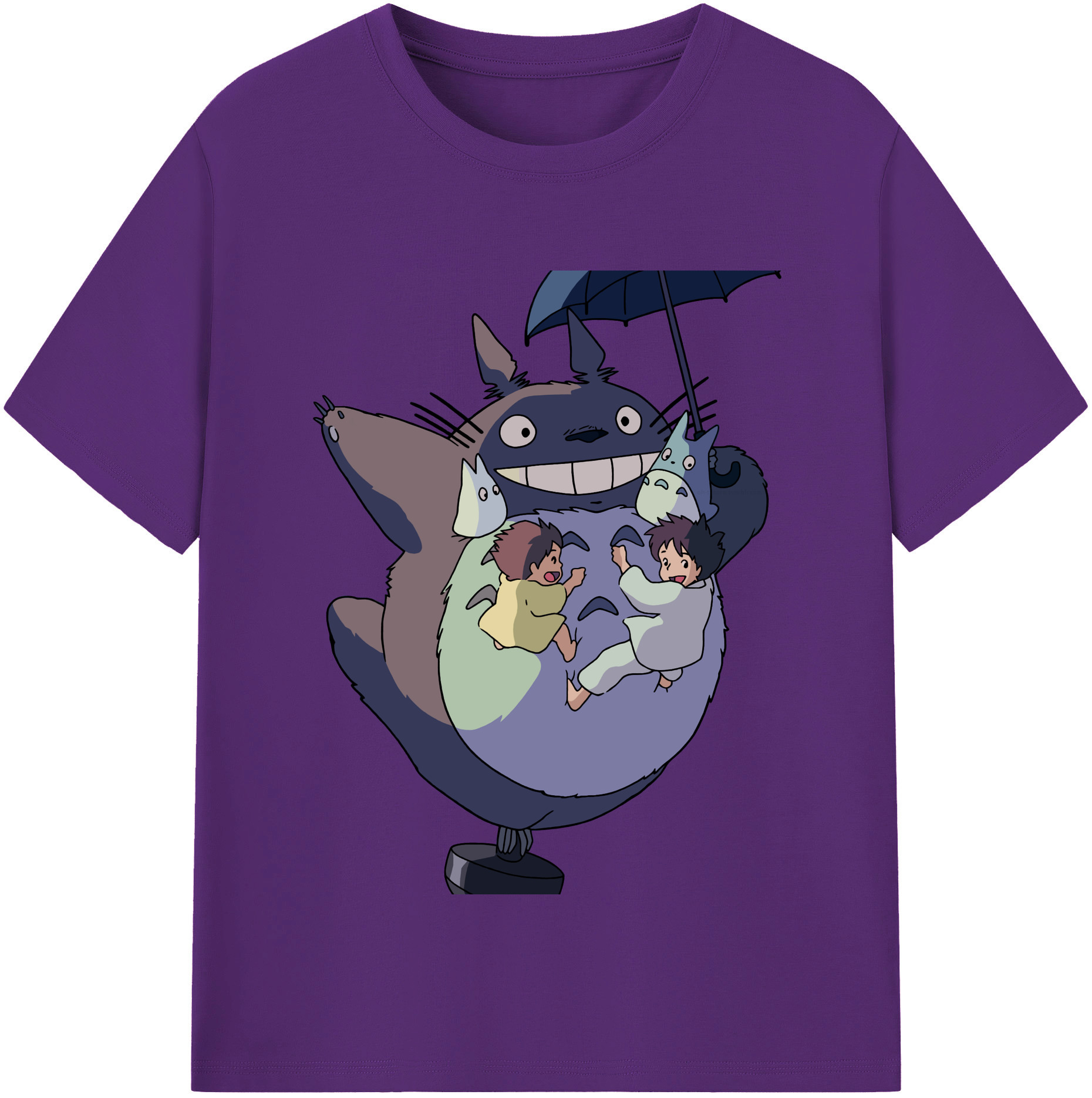（画像用） となりのトトロ 草壁メイ 草壁サツキ My Neighbor Totoro Satsuki Kusakabe Mei Kusakabe 綿100％半袖Tシャツ（フロントプリント）