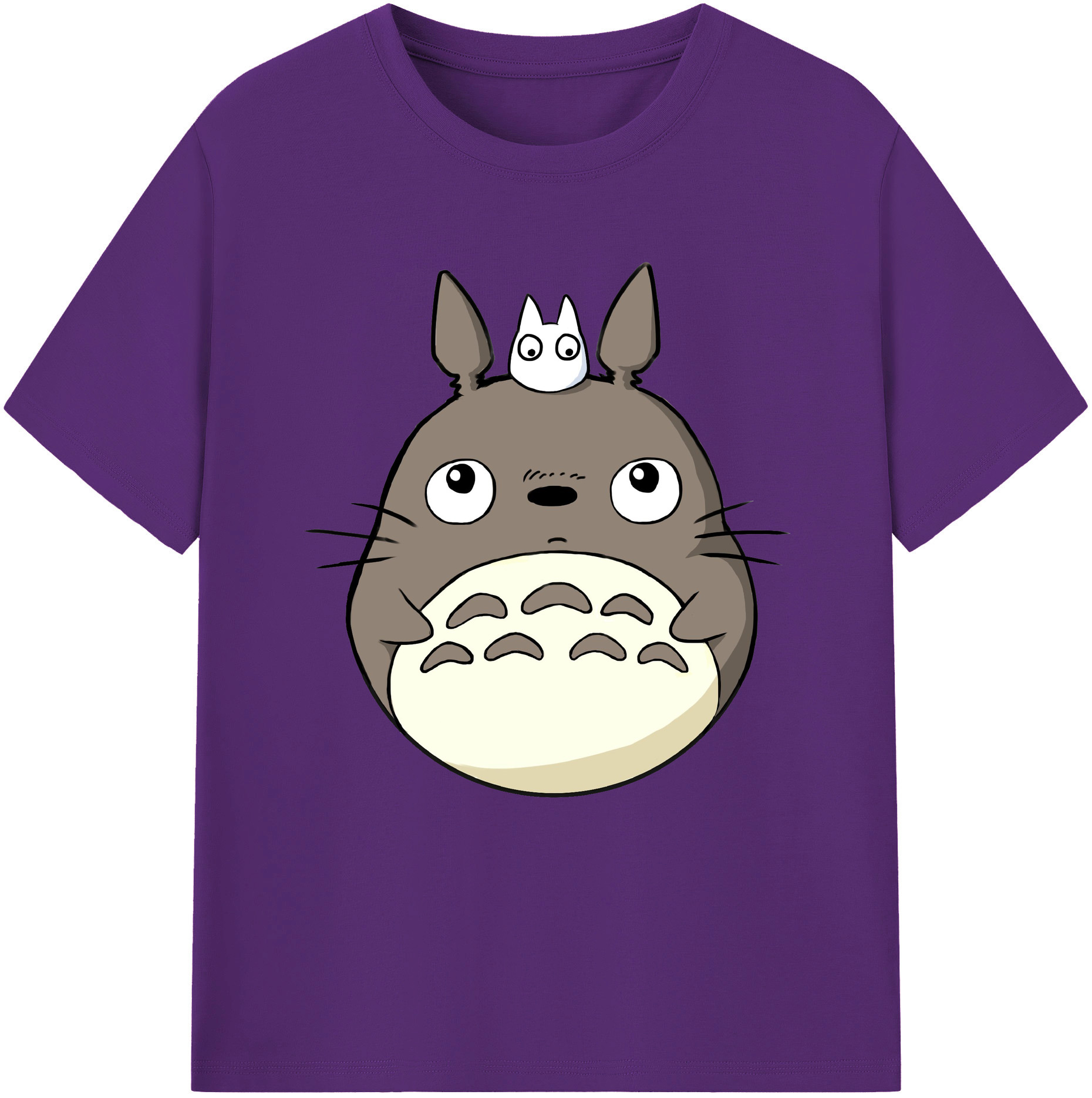 （画像用） となりのトトロ 草壁メイ 草壁サツキ My Neighbor Totoro Satsuki Kusakabe Mei Kusakabe 綿100％半袖Tシャツ（フロントプリント）