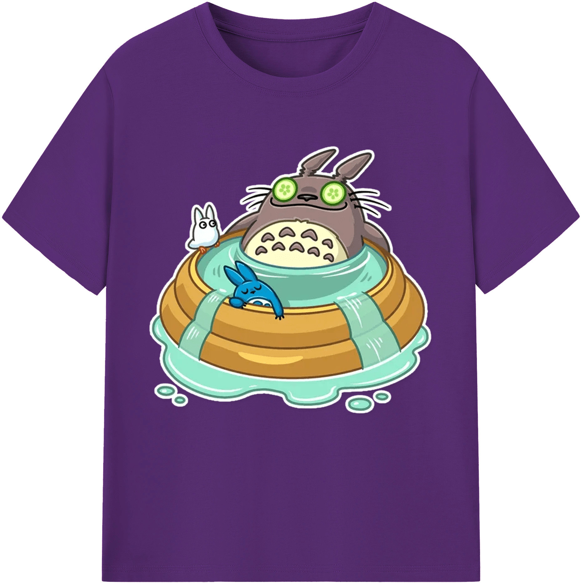 （画像用） となりのトトロ 草壁メイ 草壁サツキ My Neighbor Totoro Satsuki Kusakabe Mei Kusakabe 綿100％半袖Tシャツ（フロントプリント）