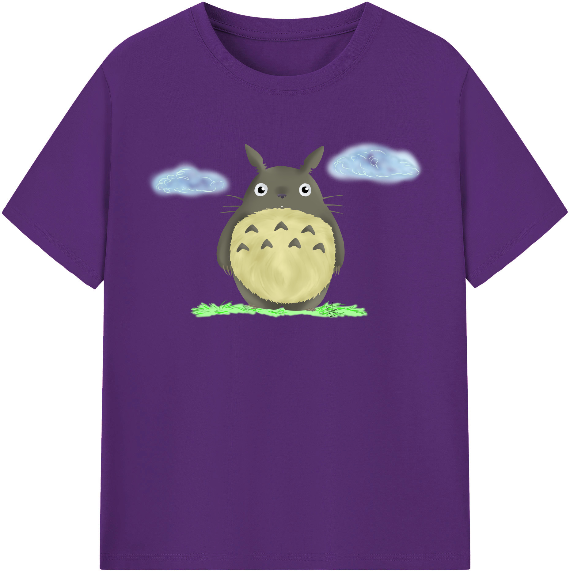 （画像用） となりのトトロ 草壁メイ 草壁サツキ My Neighbor Totoro Satsuki Kusakabe Mei Kusakabe 綿100％半袖Tシャツ（フロントプリント）