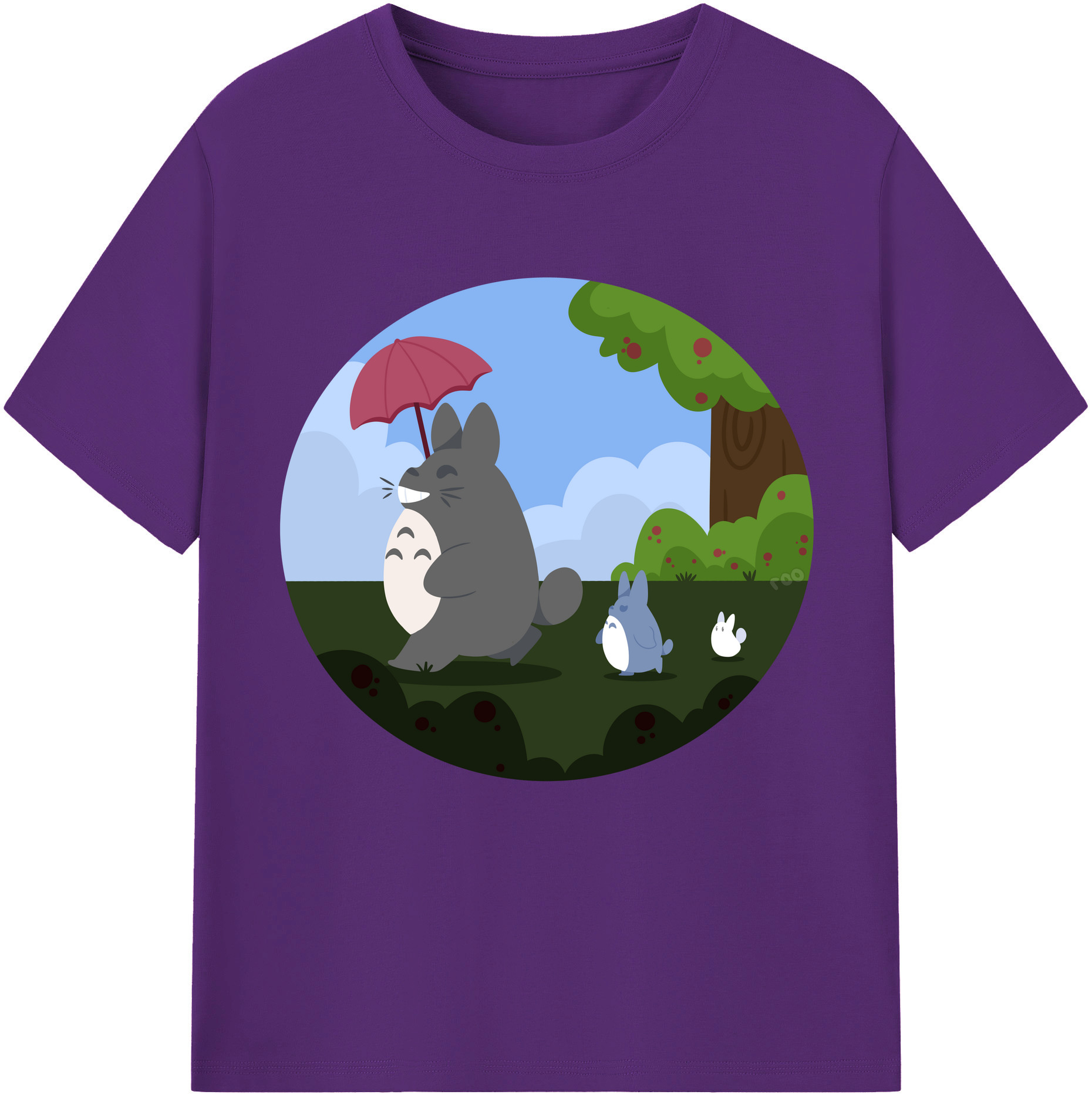 （画像用） となりのトトロ 草壁メイ 草壁サツキ My Neighbor Totoro Satsuki Kusakabe Mei Kusakabe 綿100％半袖Tシャツ（フロントプリント）