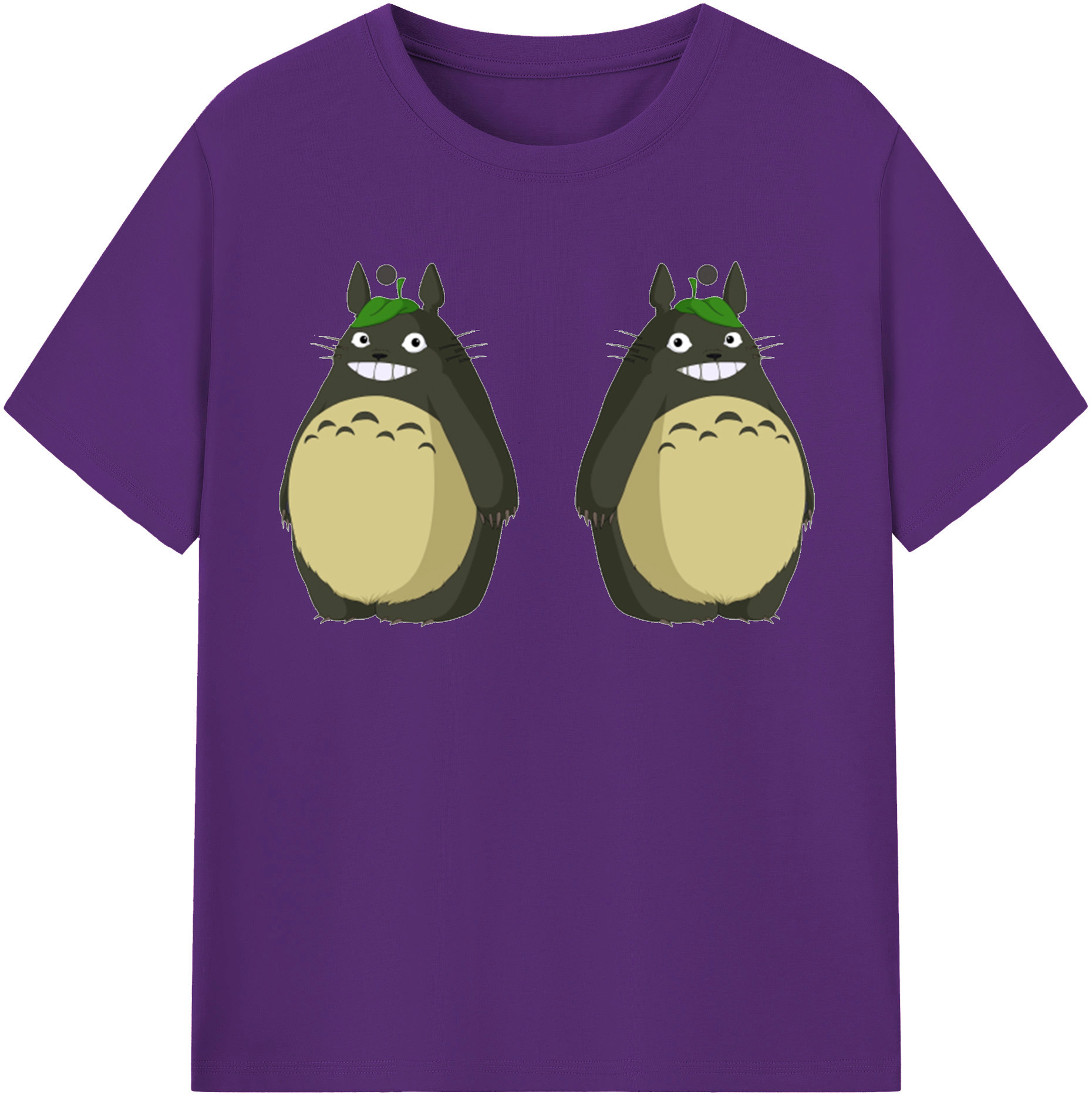 （画像用） となりのトトロ 草壁メイ 草壁サツキ My Neighbor Totoro Satsuki Kusakabe Mei Kusakabe 綿100％半袖Tシャツ（フロントプリント）