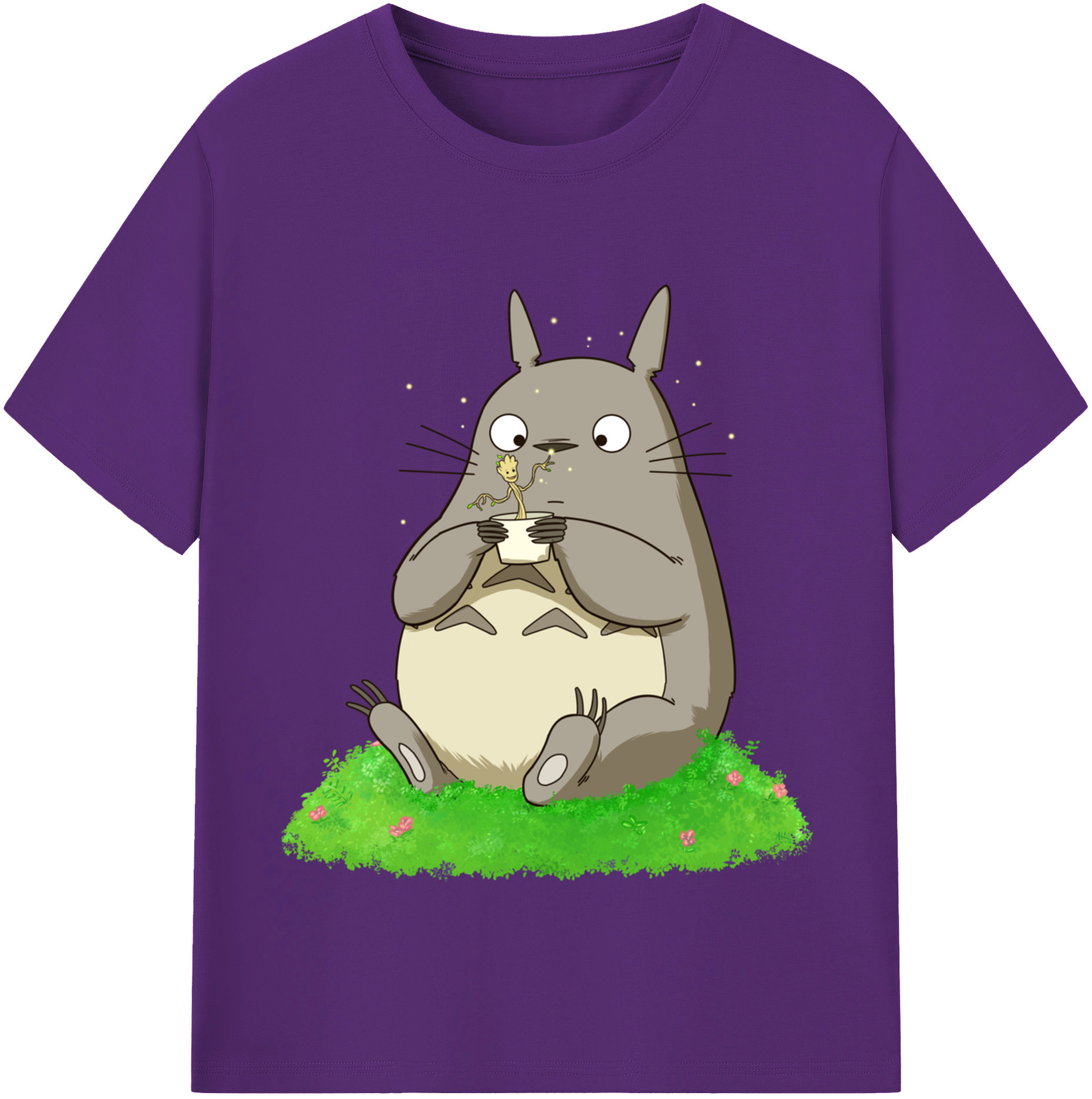 （画像用） となりのトトロ 草壁メイ 草壁サツキ My Neighbor Totoro Satsuki Kusakabe Mei Kusakabe 綿100％半袖Tシャツ（フロントプリント）