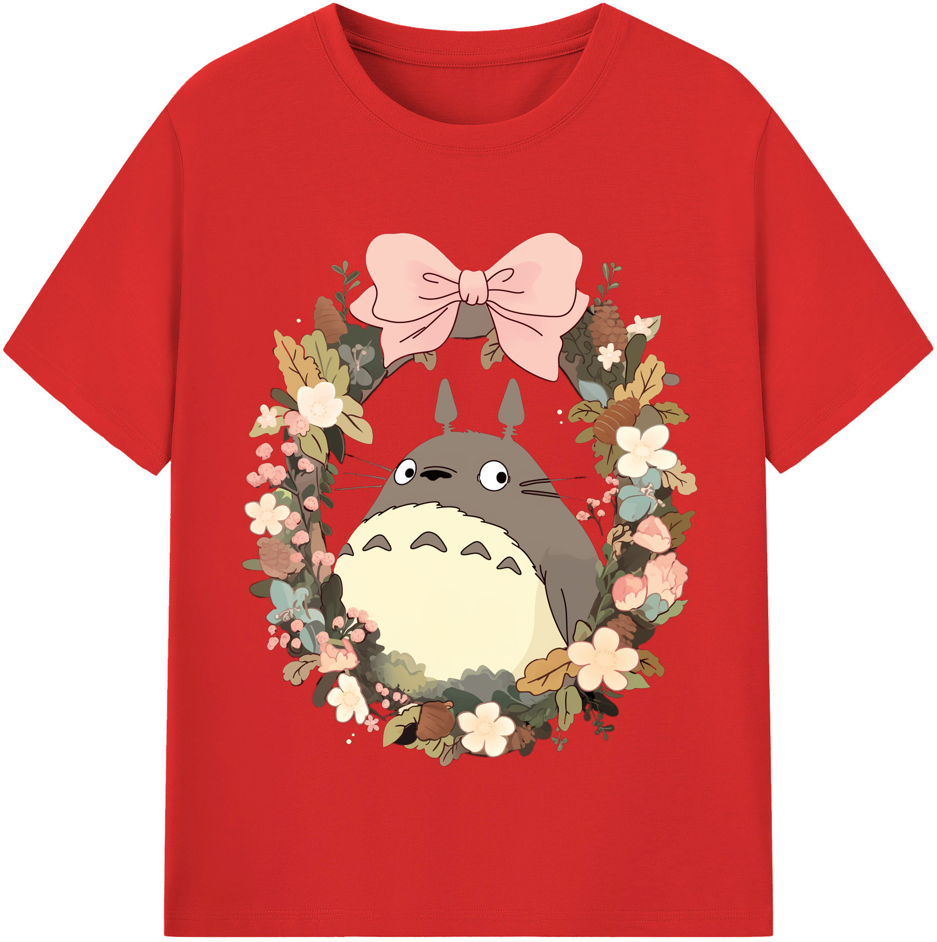 （画像用） となりのトトロ 草壁メイ 草壁サツキ My Neighbor Totoro Satsuki Kusakabe Mei Kusakabe 綿100％半袖Tシャツ（フロントプリント）