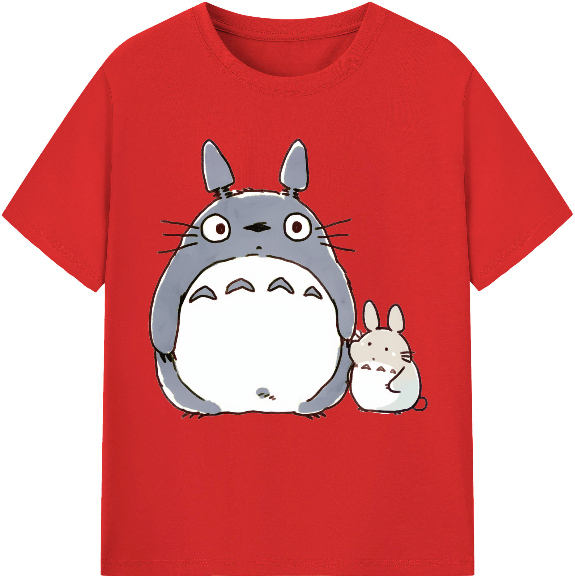 （画像用） となりのトトロ 草壁メイ 草壁サツキ My Neighbor Totoro Satsuki Kusakabe Mei Kusakabe 綿100％半袖Tシャツ（フロントプリント）