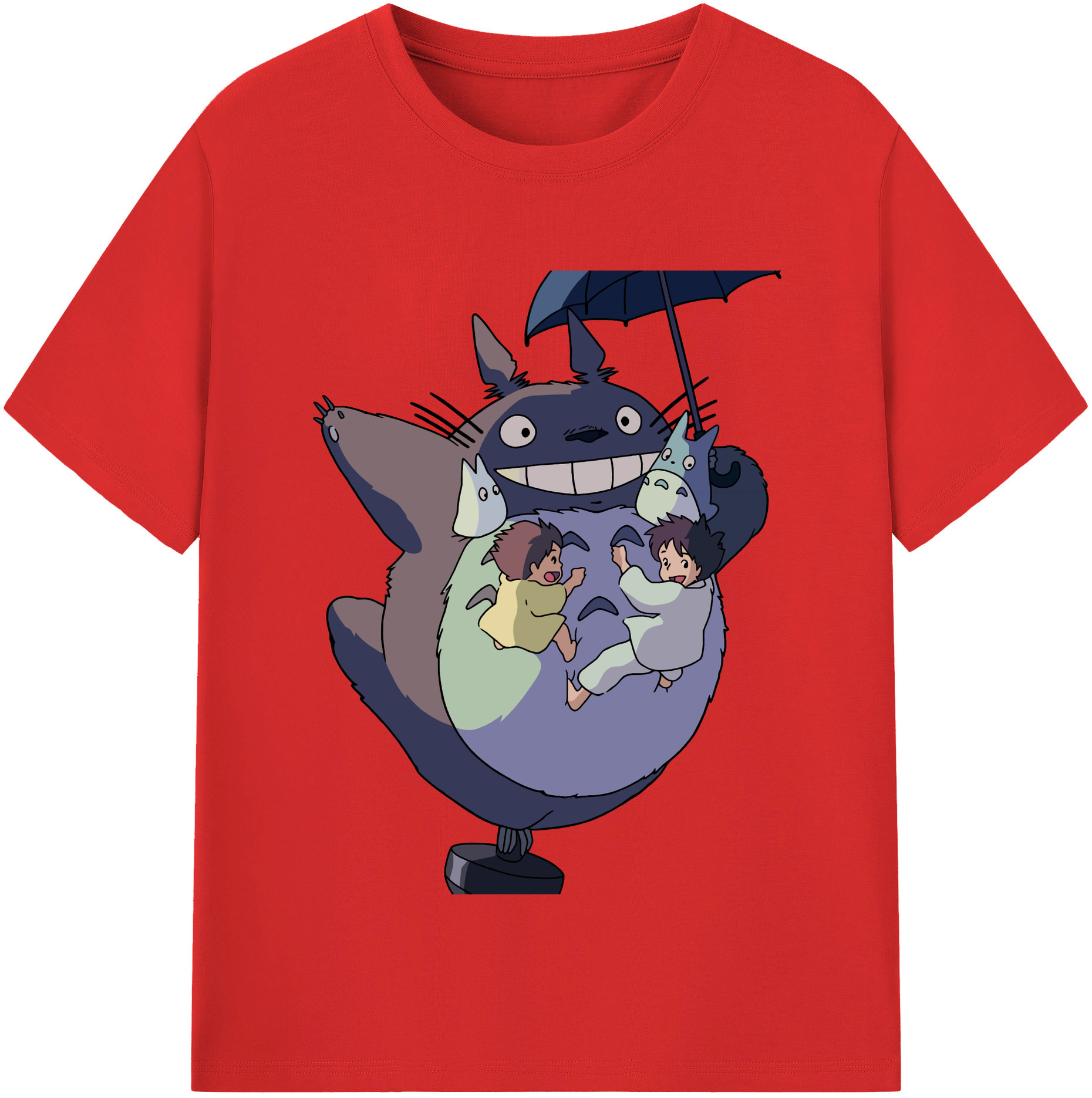（画像用） となりのトトロ 草壁メイ 草壁サツキ My Neighbor Totoro Satsuki Kusakabe Mei Kusakabe 綿100％半袖Tシャツ（フロントプリント）