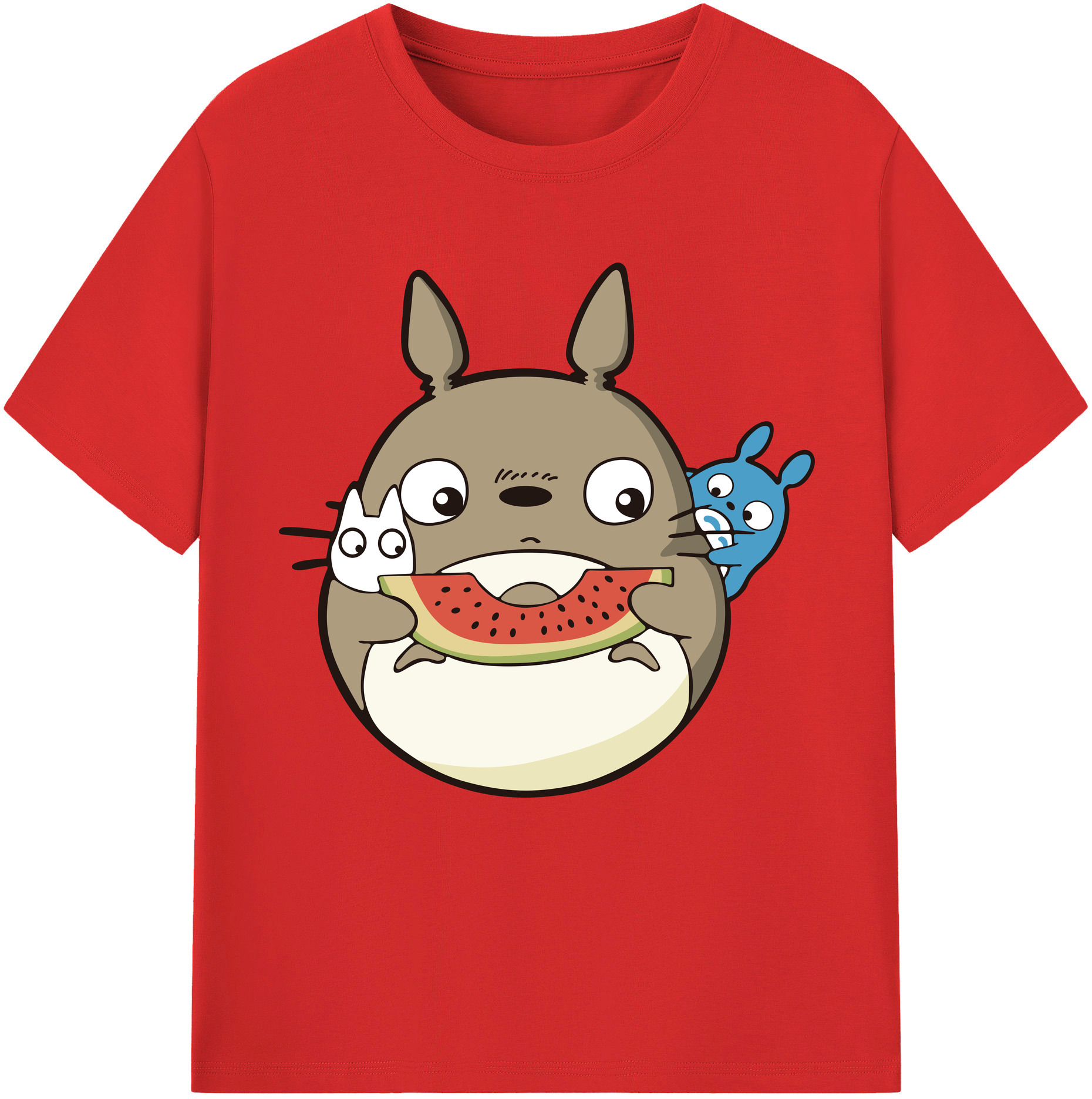 （画像用） となりのトトロ 草壁メイ 草壁サツキ My Neighbor Totoro Satsuki Kusakabe Mei Kusakabe 綿100％半袖Tシャツ（フロントプリント）