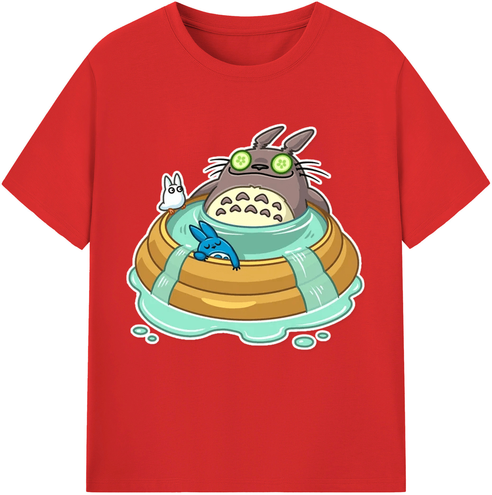 （画像用） となりのトトロ 草壁メイ 草壁サツキ My Neighbor Totoro Satsuki Kusakabe Mei Kusakabe 綿100％半袖Tシャツ（フロントプリント）