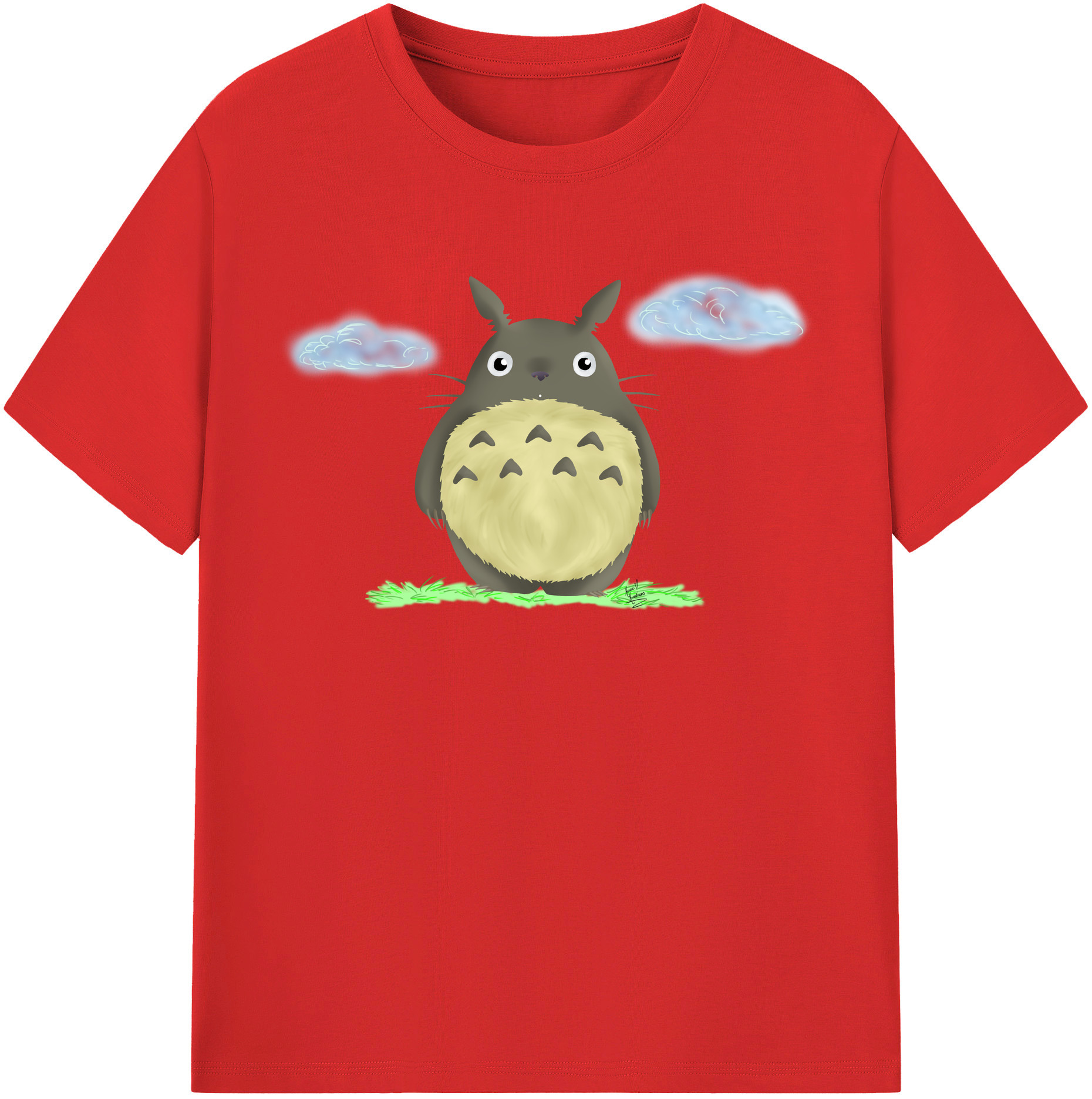 （画像用） となりのトトロ 草壁メイ 草壁サツキ My Neighbor Totoro Satsuki Kusakabe Mei Kusakabe 綿100％半袖Tシャツ（フロントプリント）