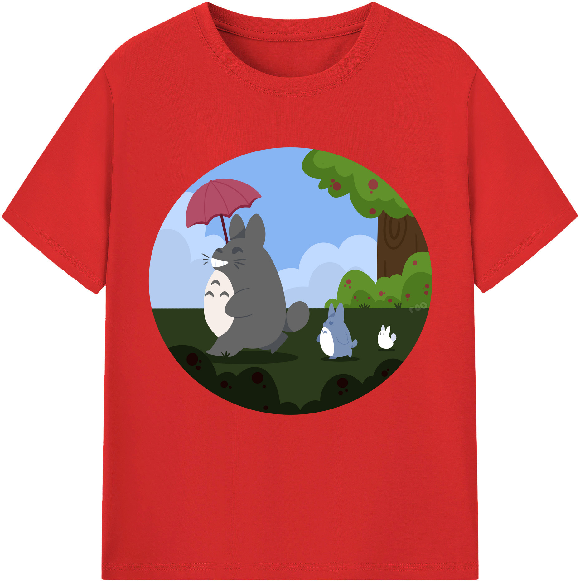 （画像用） となりのトトロ 草壁メイ 草壁サツキ My Neighbor Totoro Satsuki Kusakabe Mei Kusakabe 綿100％半袖Tシャツ（フロントプリント）