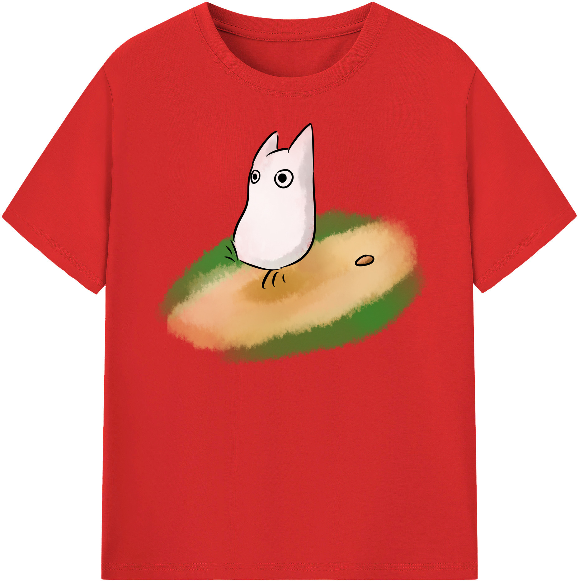 （画像用） となりのトトロ 草壁メイ 草壁サツキ My Neighbor Totoro Satsuki Kusakabe Mei Kusakabe 綿100％半袖Tシャツ（フロントプリント）