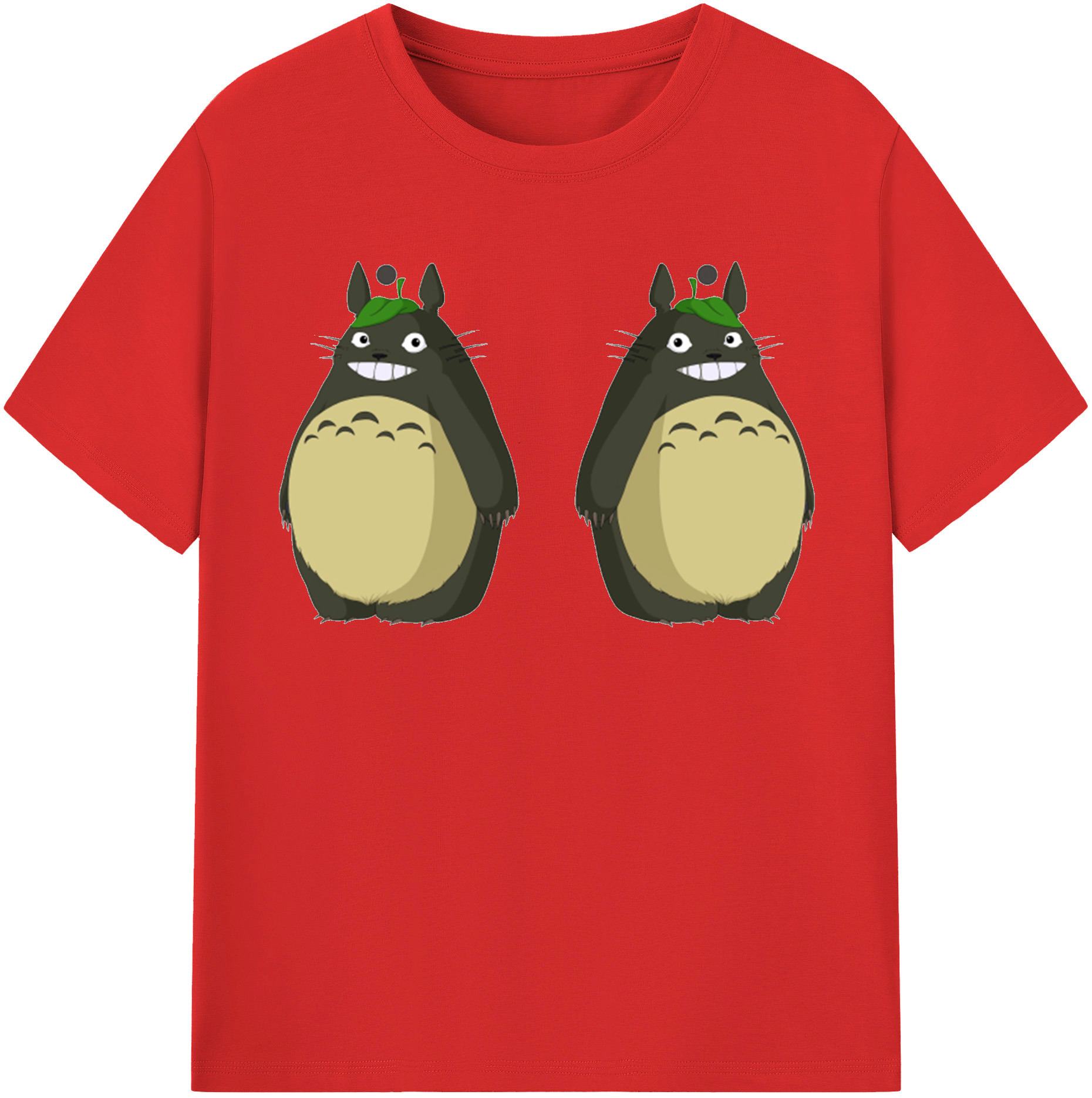 （画像用） となりのトトロ 草壁メイ 草壁サツキ My Neighbor Totoro Satsuki Kusakabe Mei Kusakabe 綿100％半袖Tシャツ（フロントプリント）